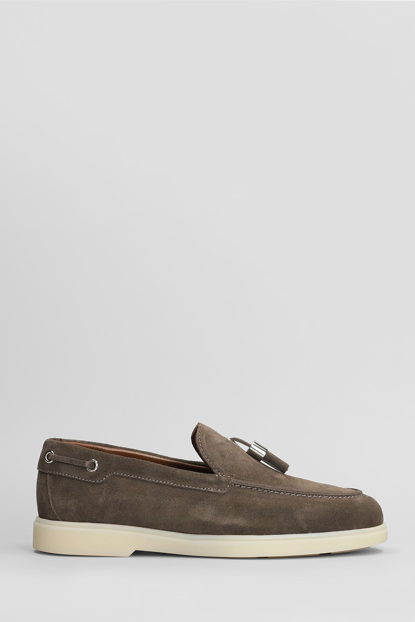 The Maui Loafers In Beige Suede