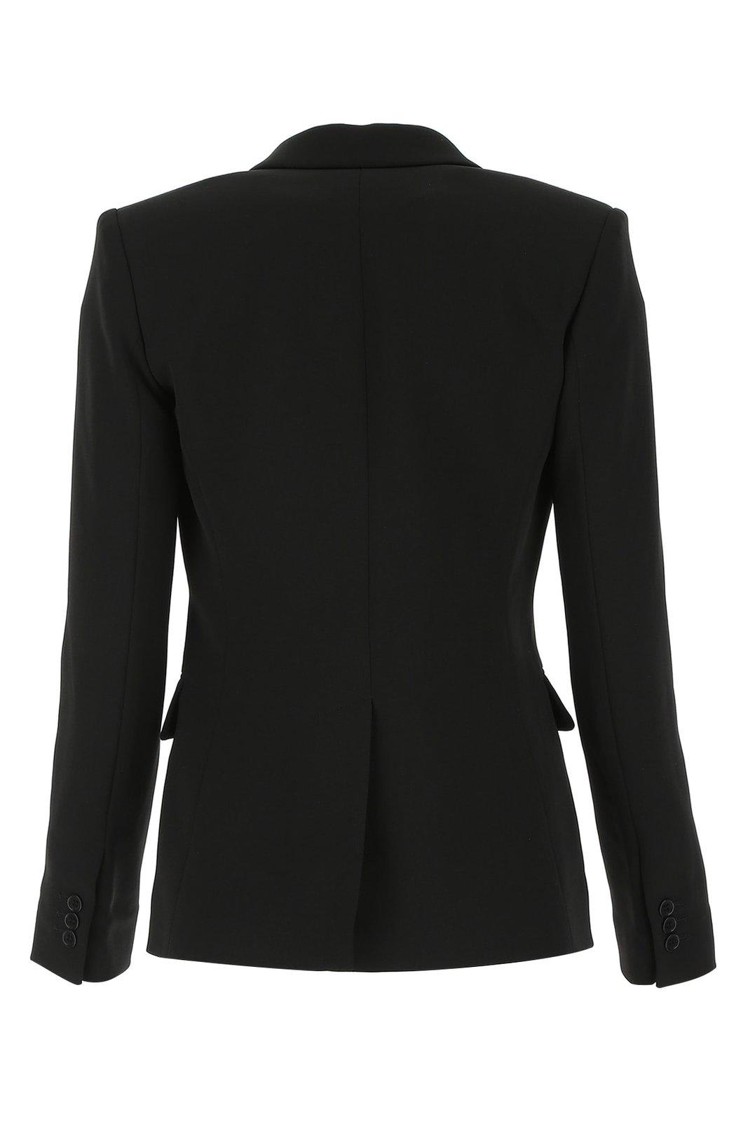 Shop P.a.r.o.s.h Single Breasted Tailored Blazer In Nero