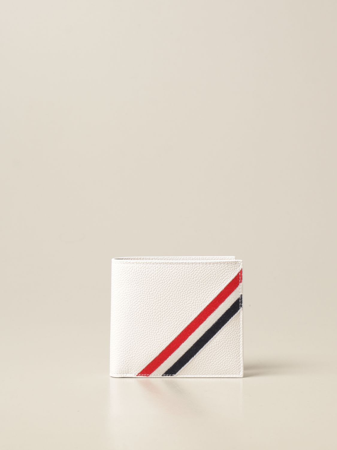 THOM BROWNE WALLET IN GENUINE GRAINED LEATHER,MAW226A 00198 100