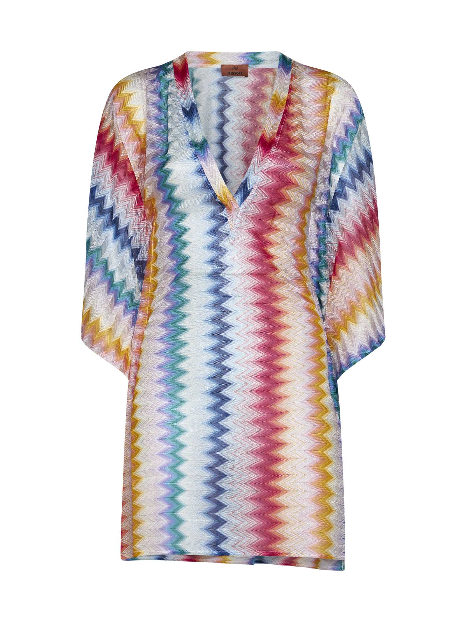 Shop Missoni Dress In Multicolour