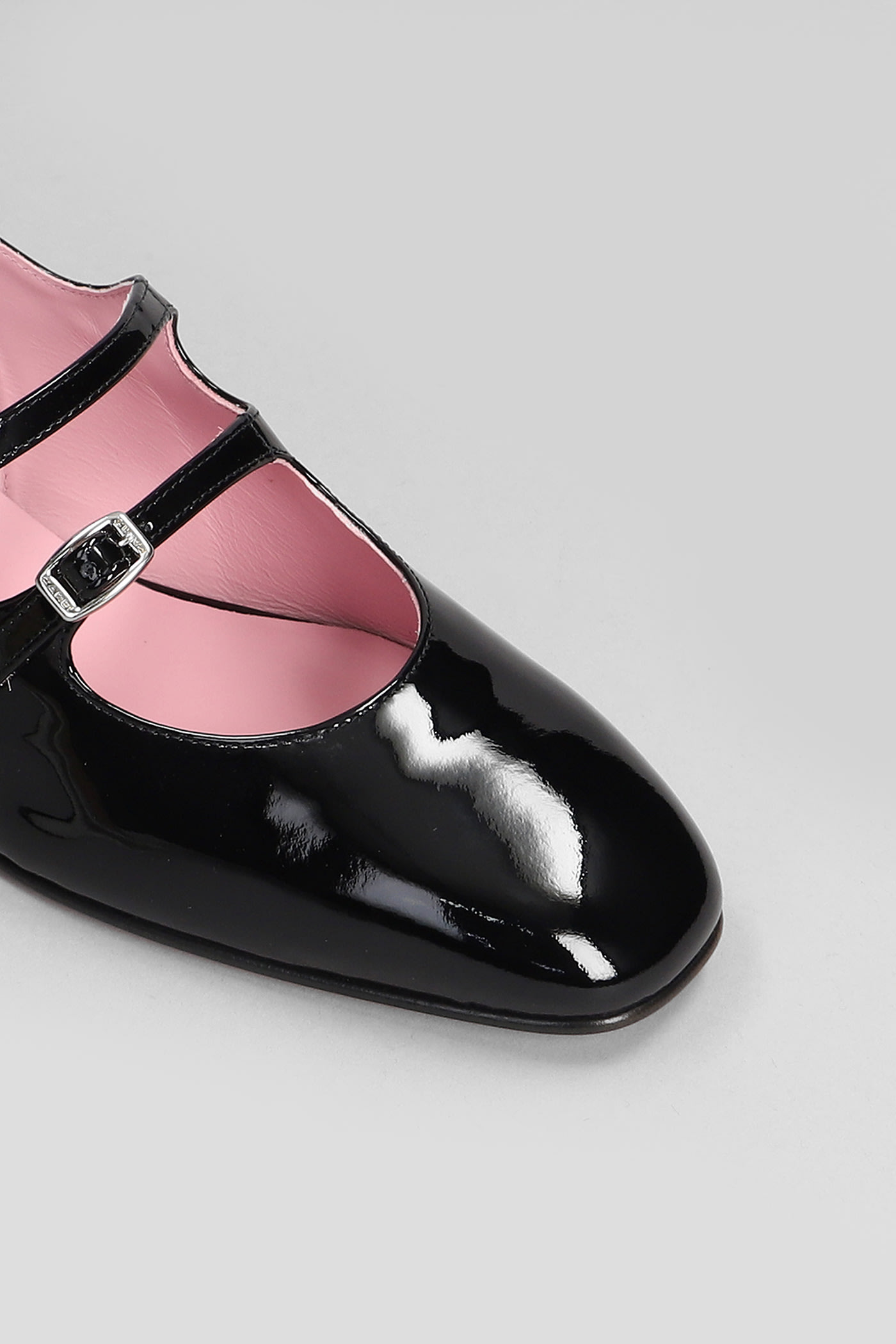 Shop Carel Peche Ballet Flats In Black Patent Leather