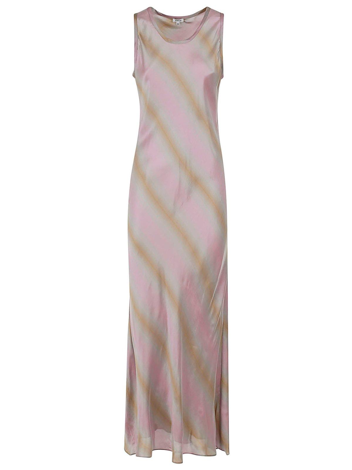 Sleeveless Striped Maxi Dress