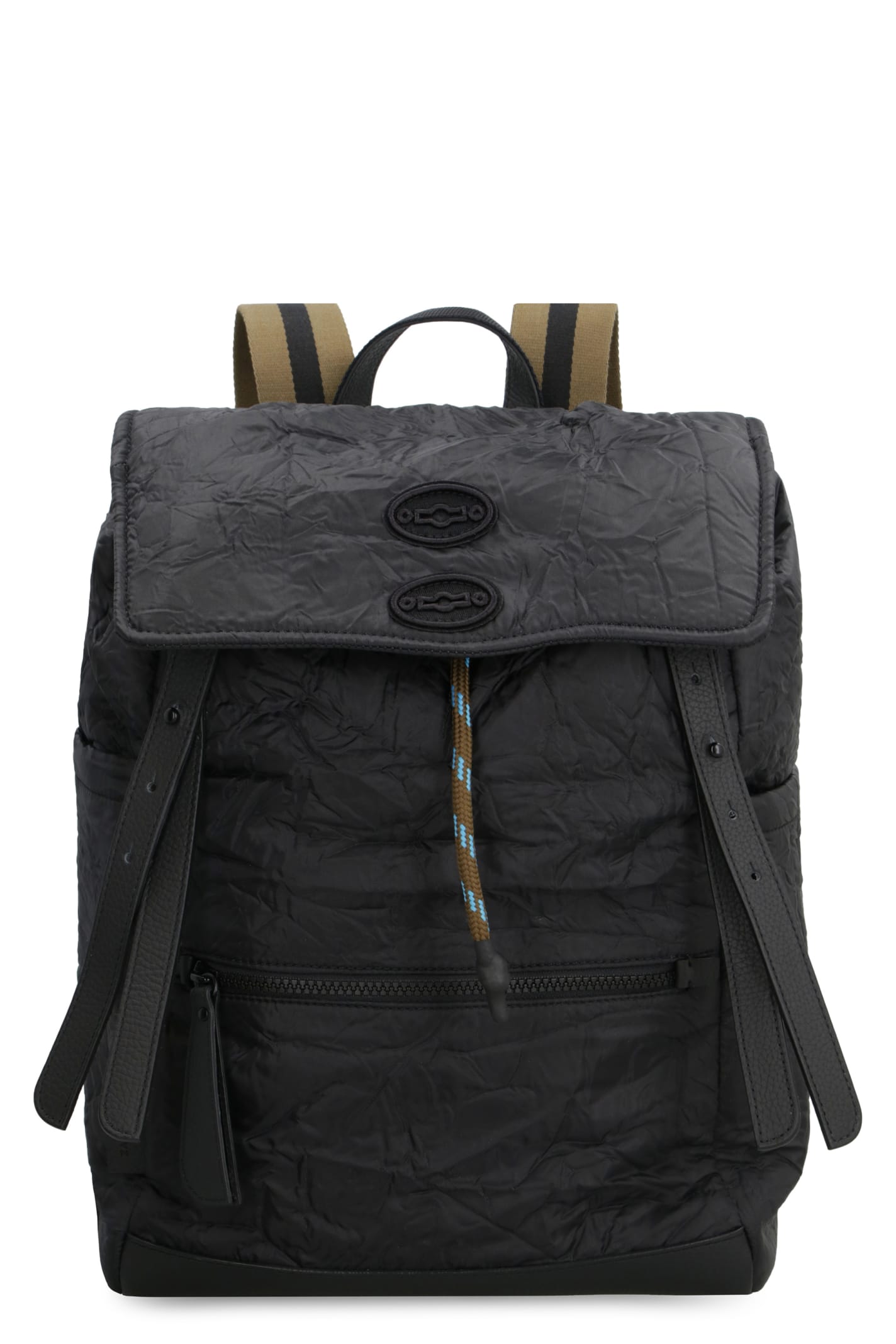 Shop Zanellato Milo Technical Fabric Backpack In Black
