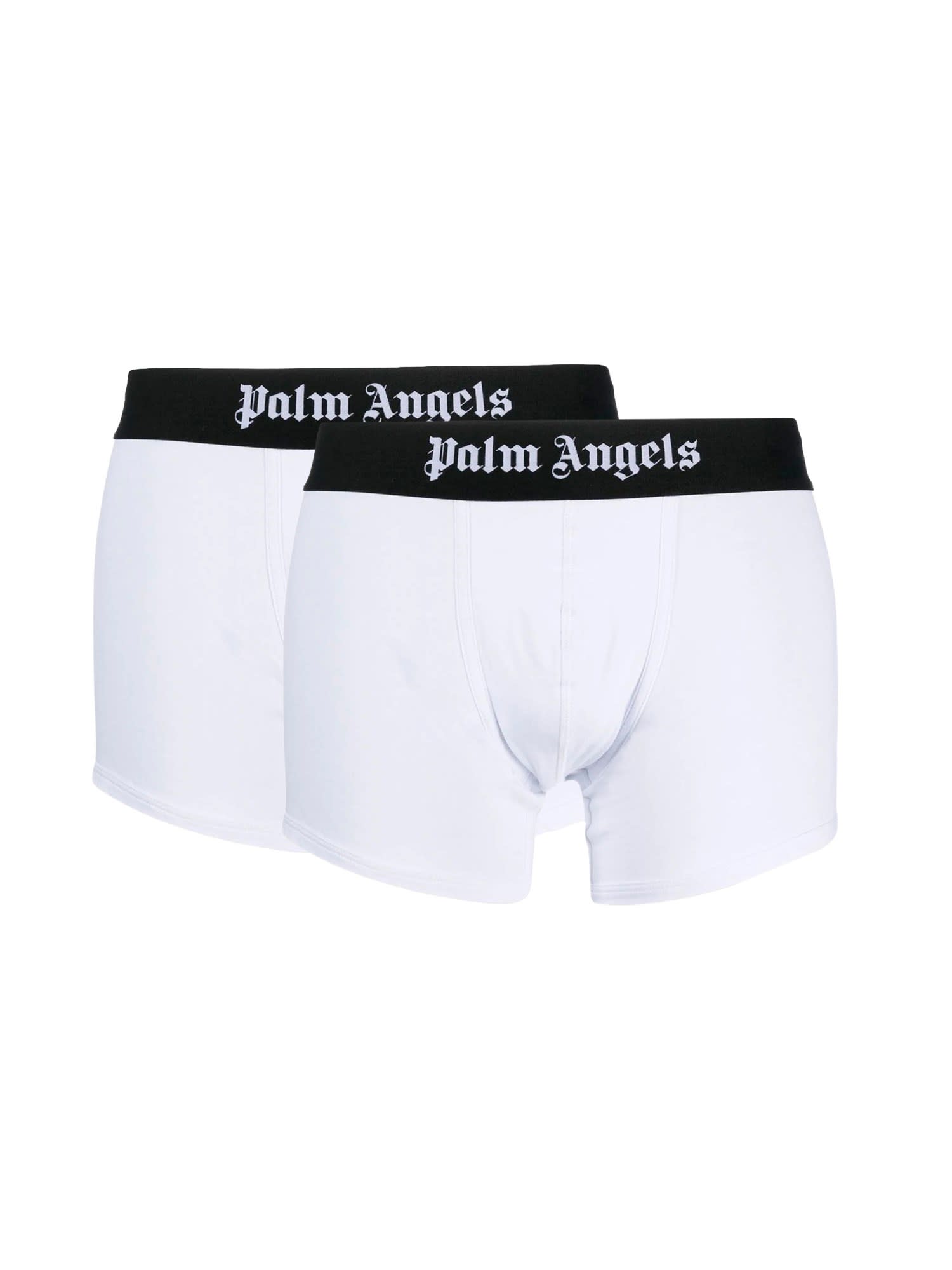 Palm Angels Pack Of Two Boxers In White