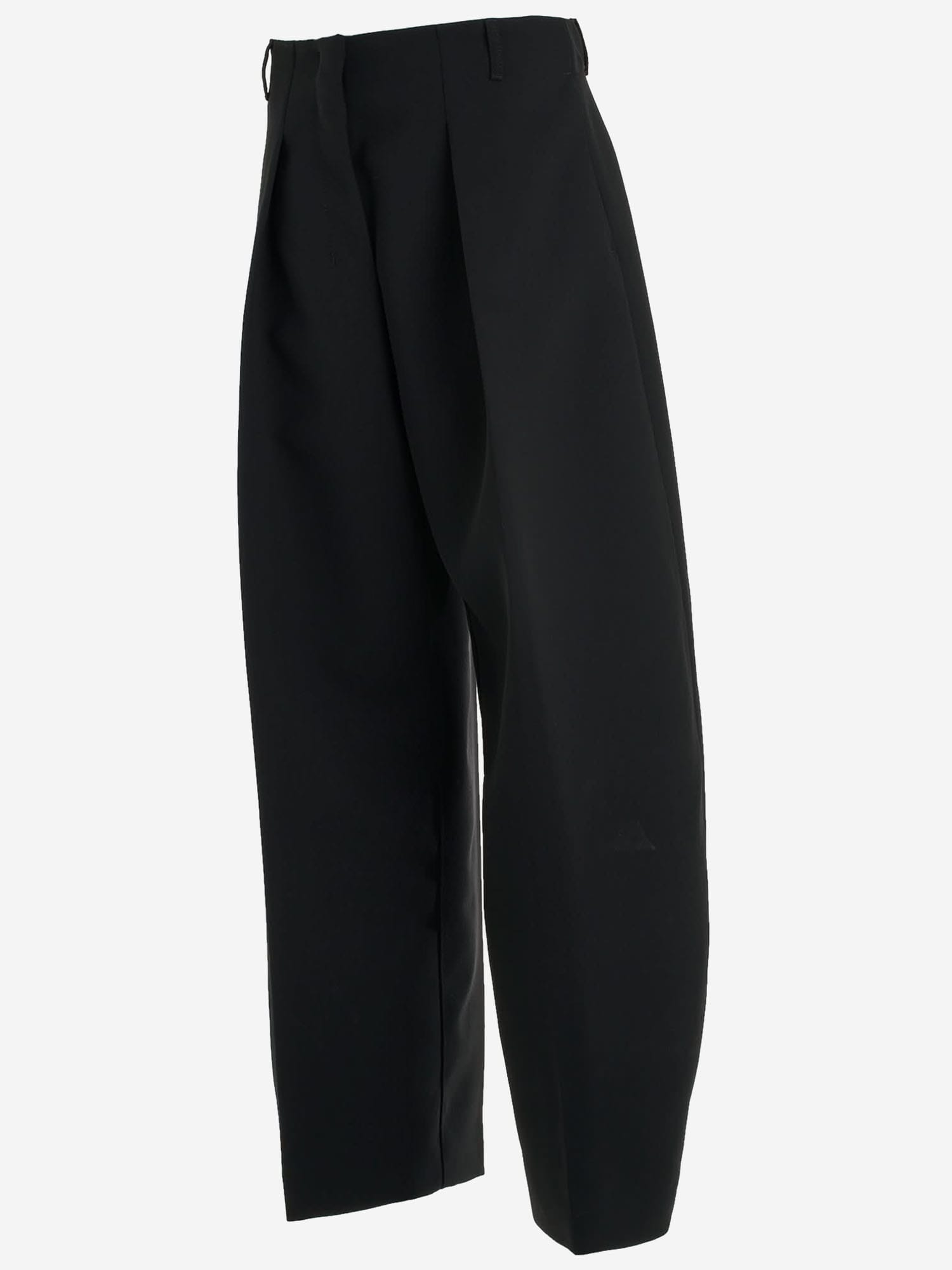Jacquemus 'le Pantalon Paseo' Black Pants With Belt Loops And Wide Leg