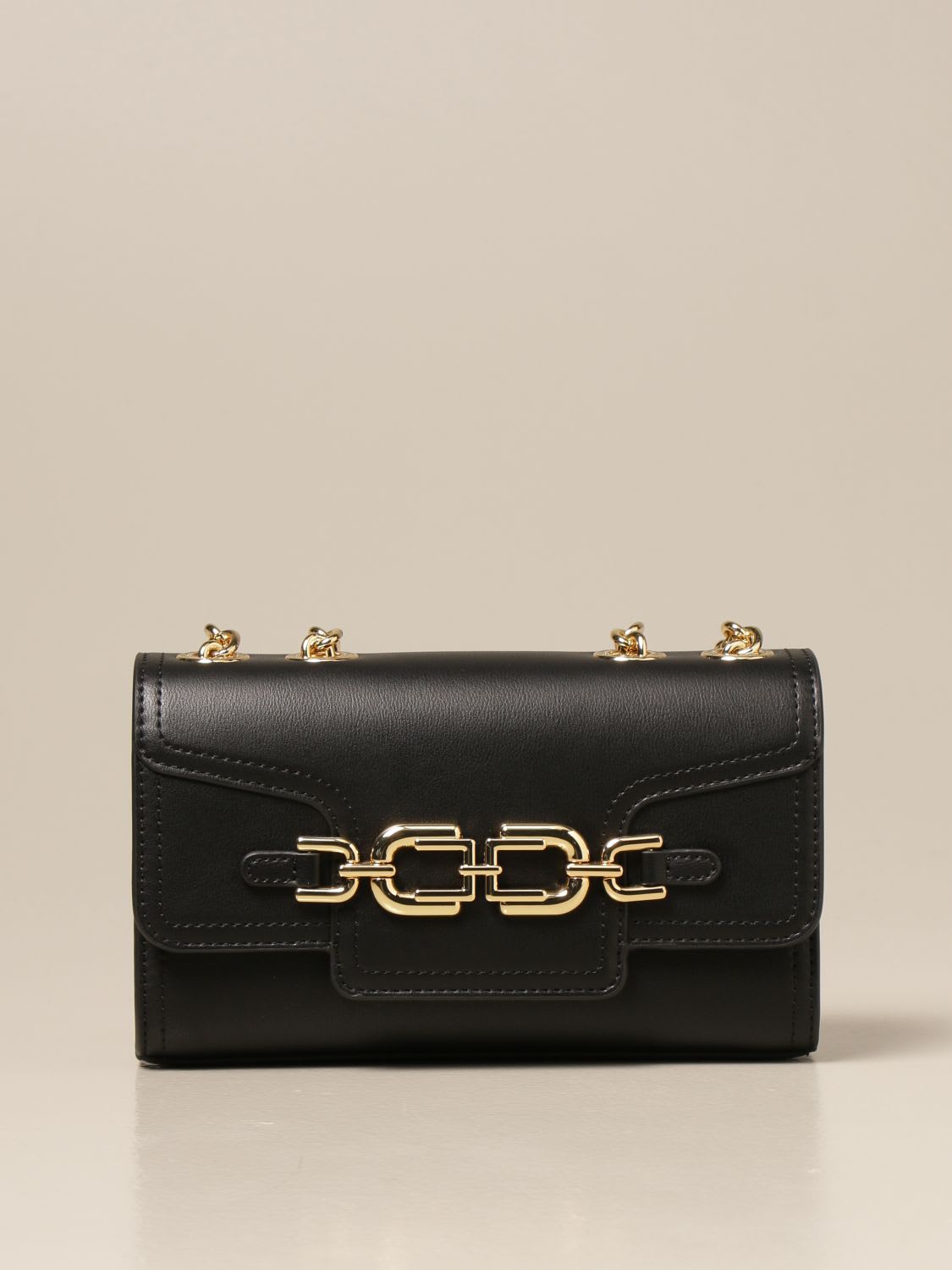 ELISABETTA FRANCHI CELYN B. BAG IN SYNTHETIC LEATHER WITH LOGO,BS19A 110