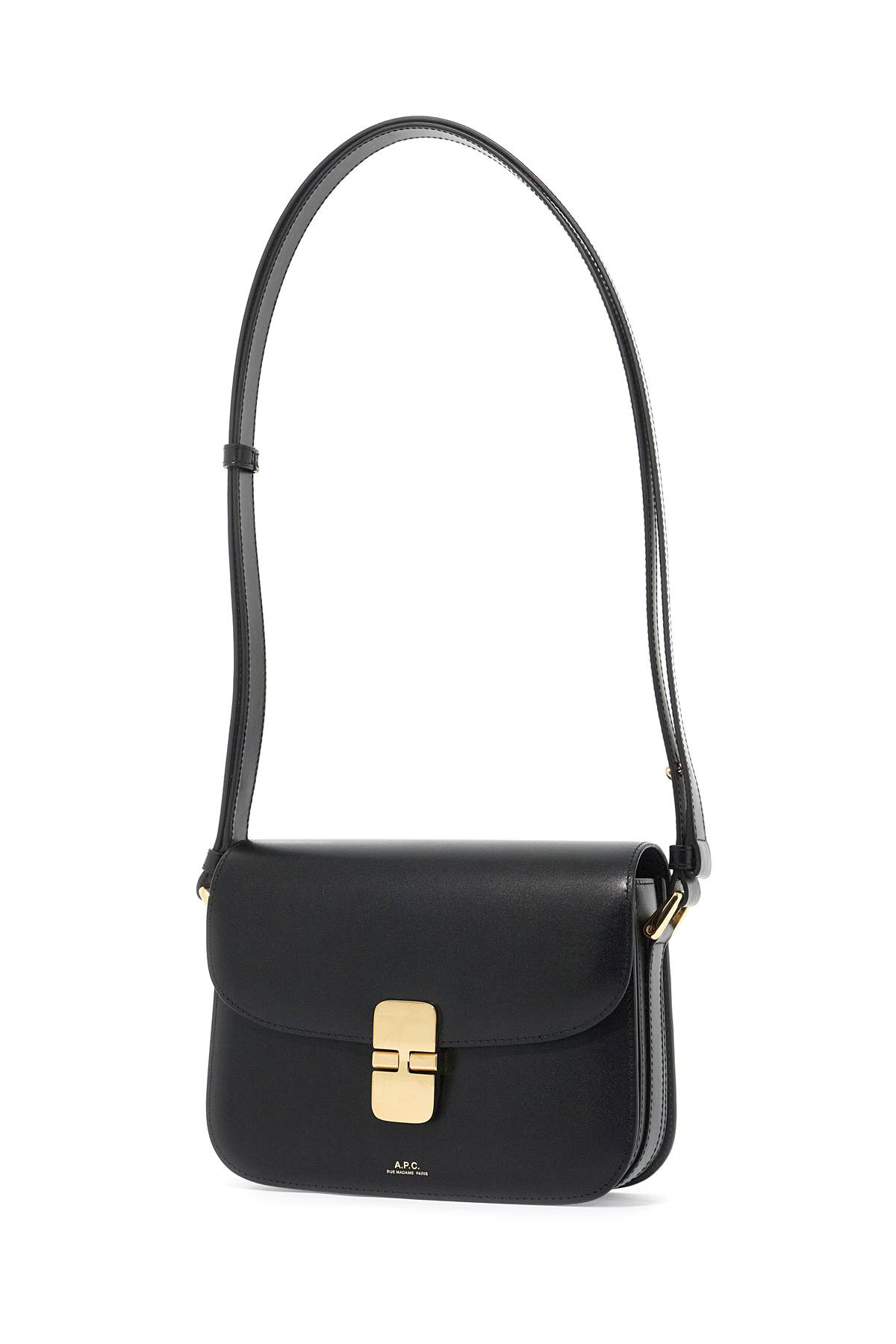 Shop Apc Grace Small Shoulder Bag In Noir (black)