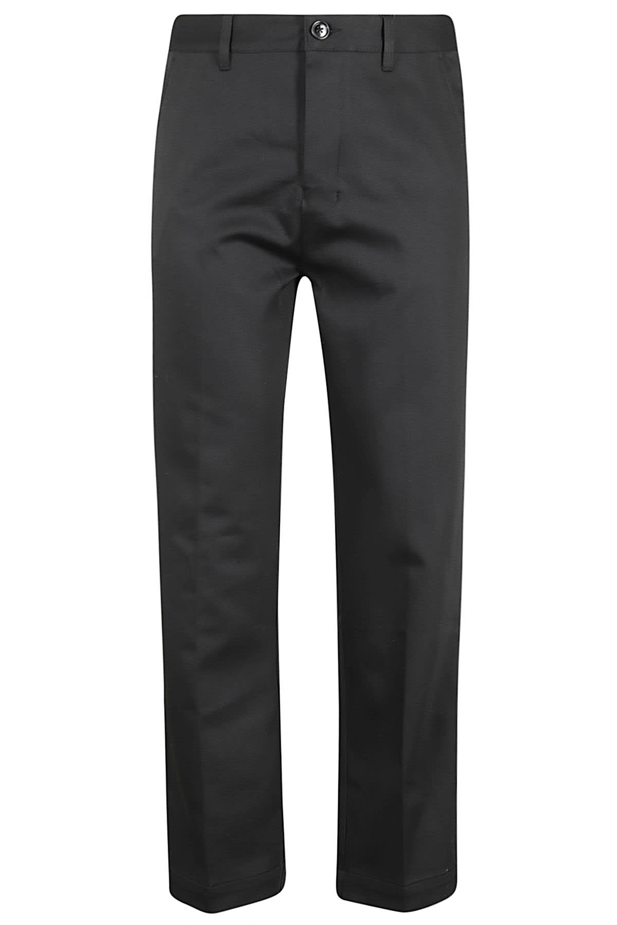 Shop Ami Alexandre Mattiussi Straight Chino Trousers In Black