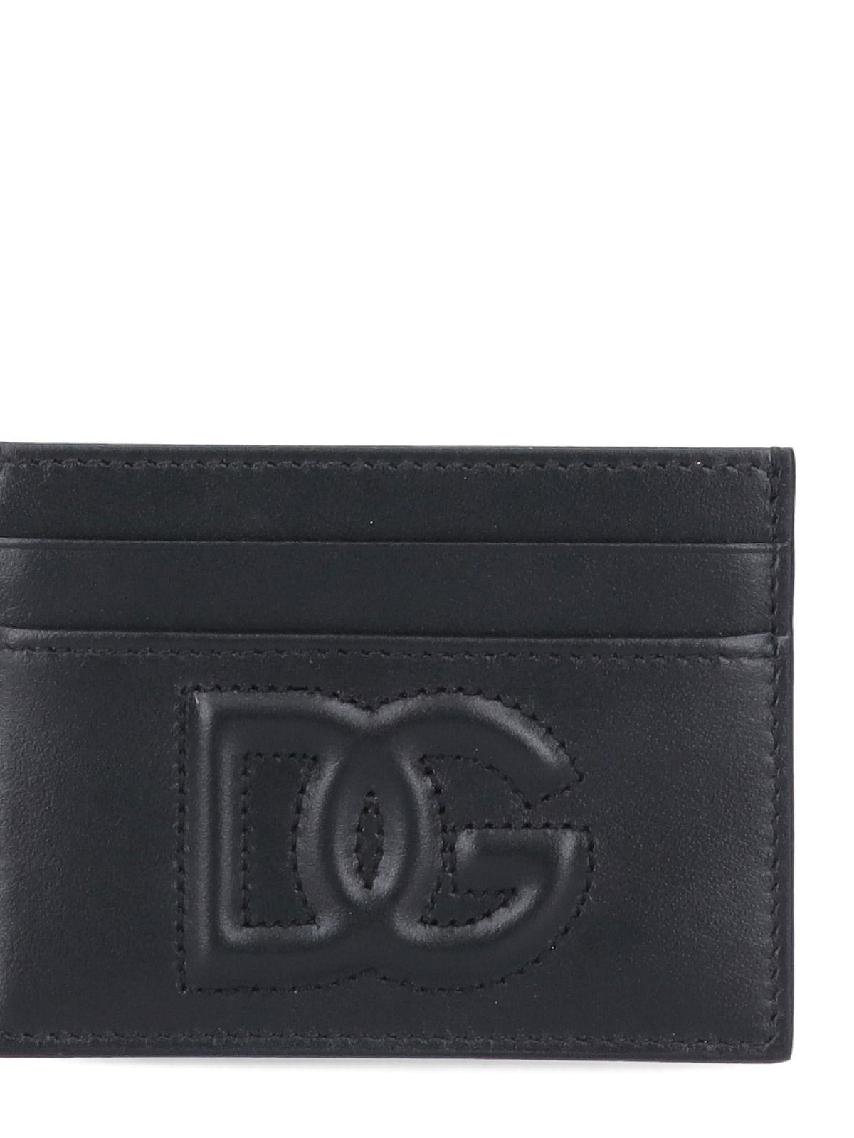 Shop Dolce & Gabbana Dg Card Holder In Black
