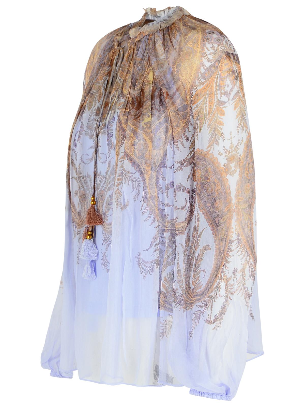 Zimmermann Lilac Viscose Blouse In Blue