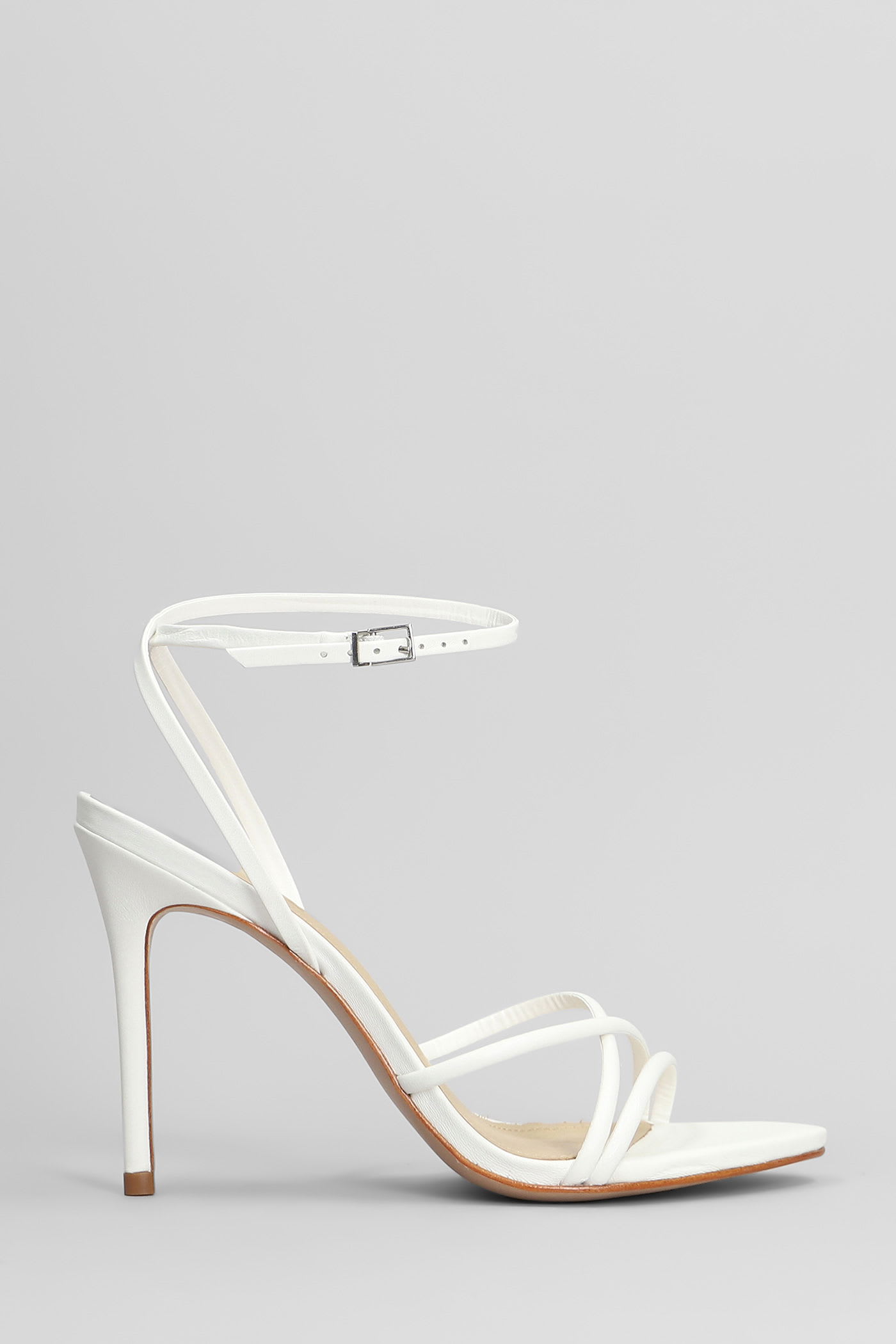 Sandals In White Leather