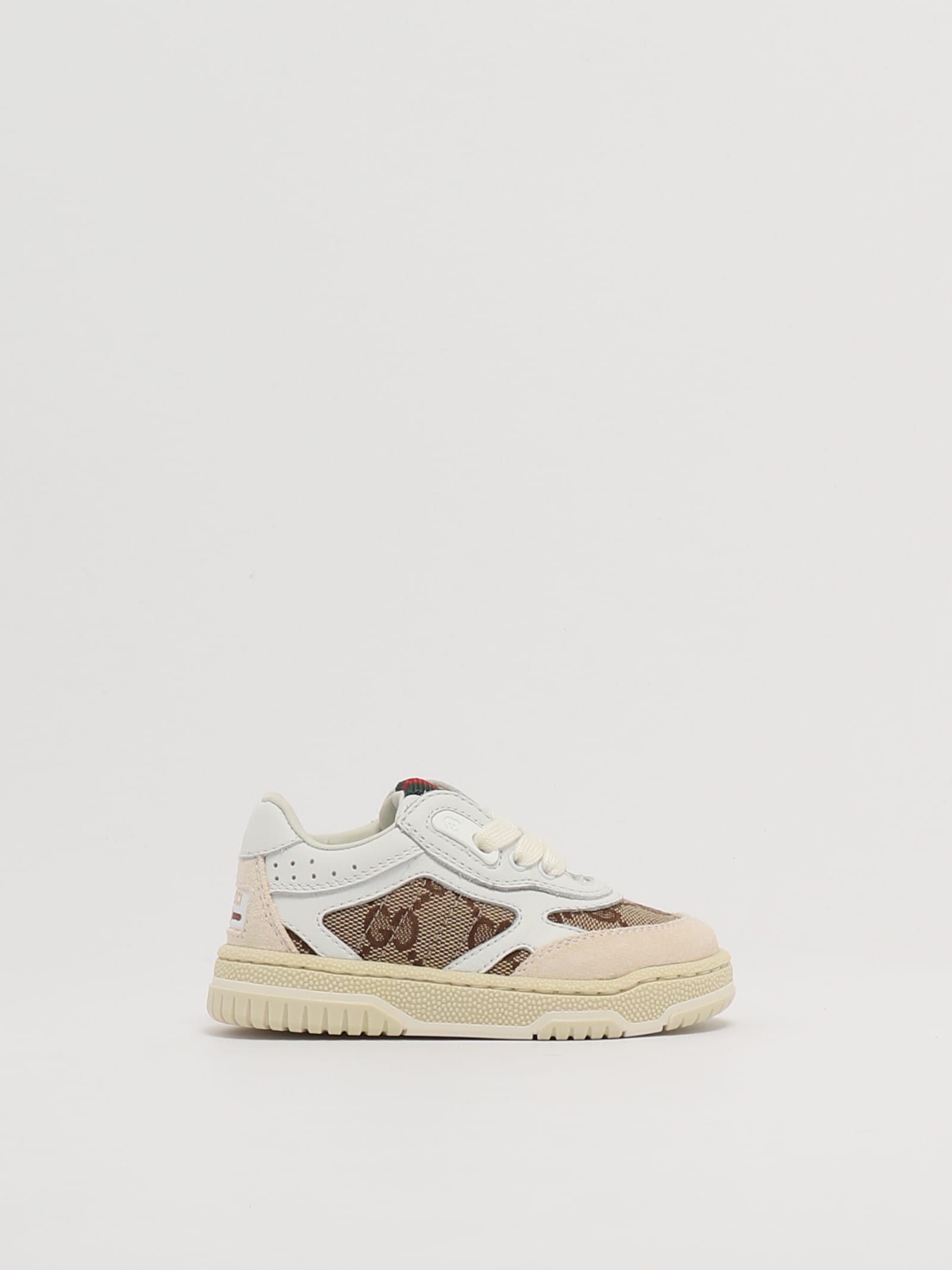 Shop Gucci Sneakers Sneaker In Bianco-beige