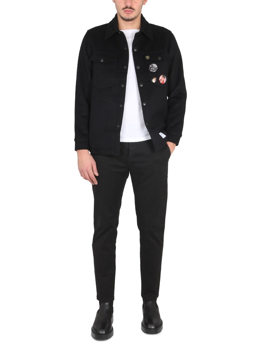 Shop Department Five Jacket With Pins In Black