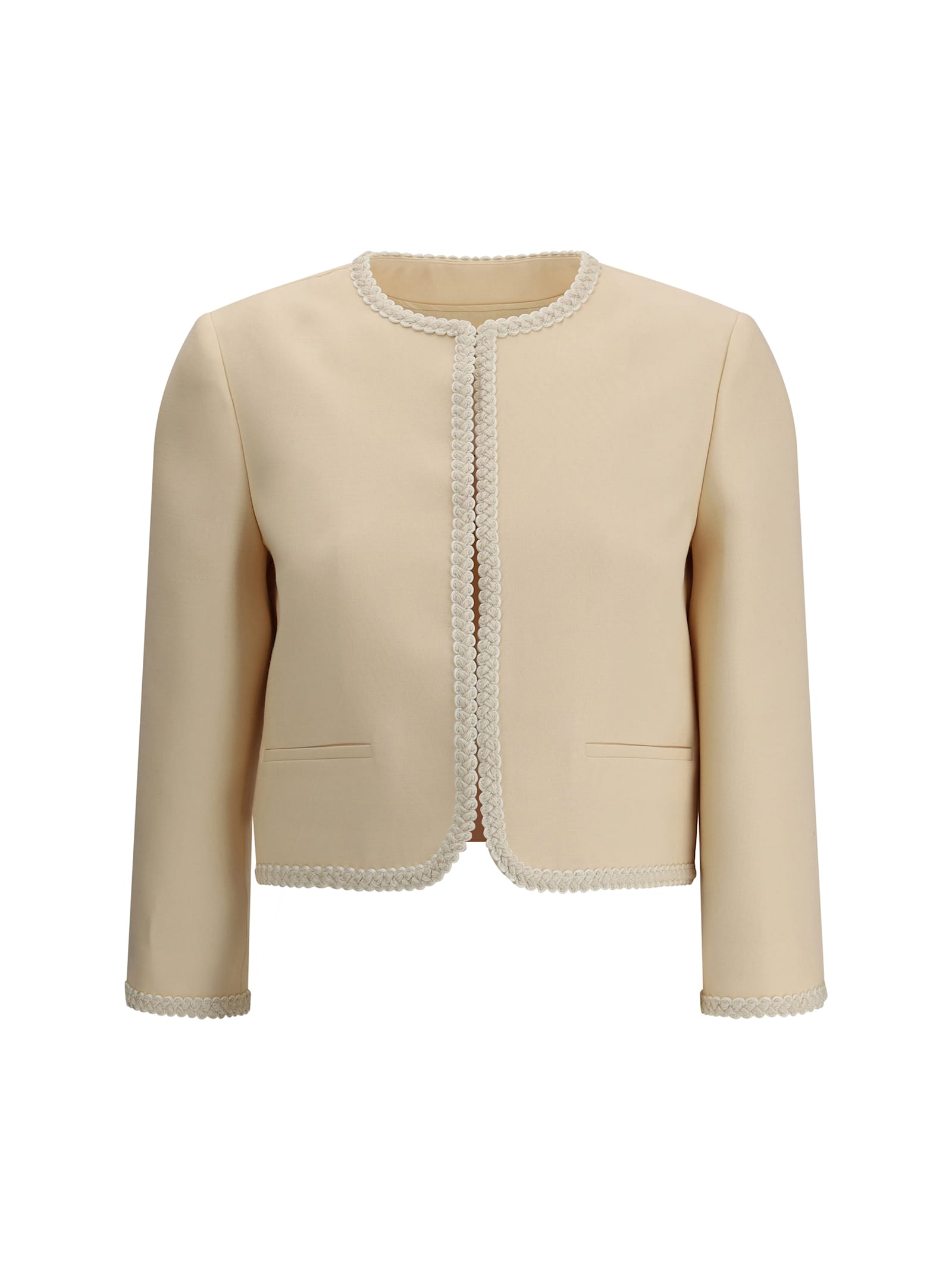 Silk Crepe Blazer