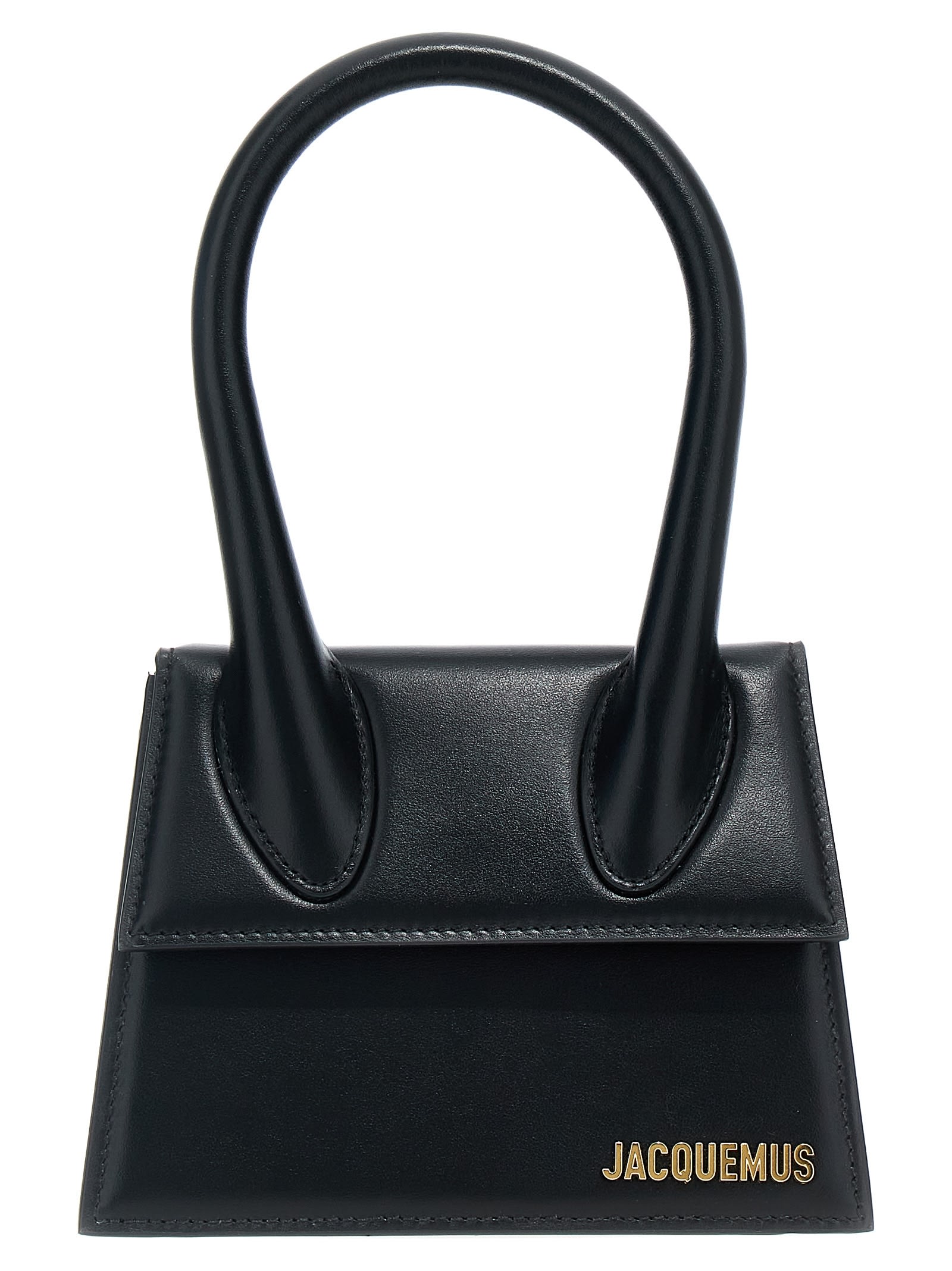 Shop Jacquemus Le Chiquito Moyen Handbag In Black