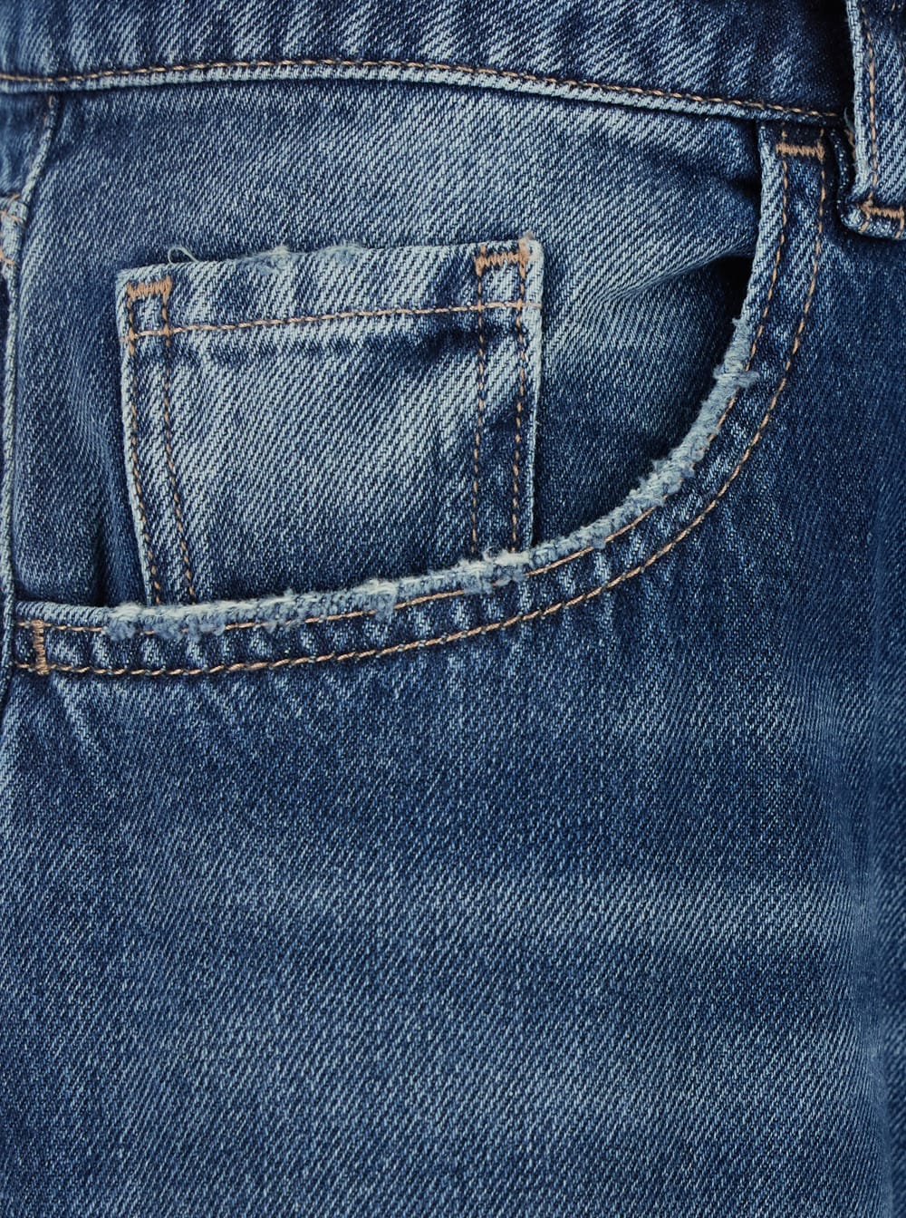 Icon Denim Poppy Blue Jeans With Medium Rise And Logo Patch On The Rear In Denim Woman In Blu