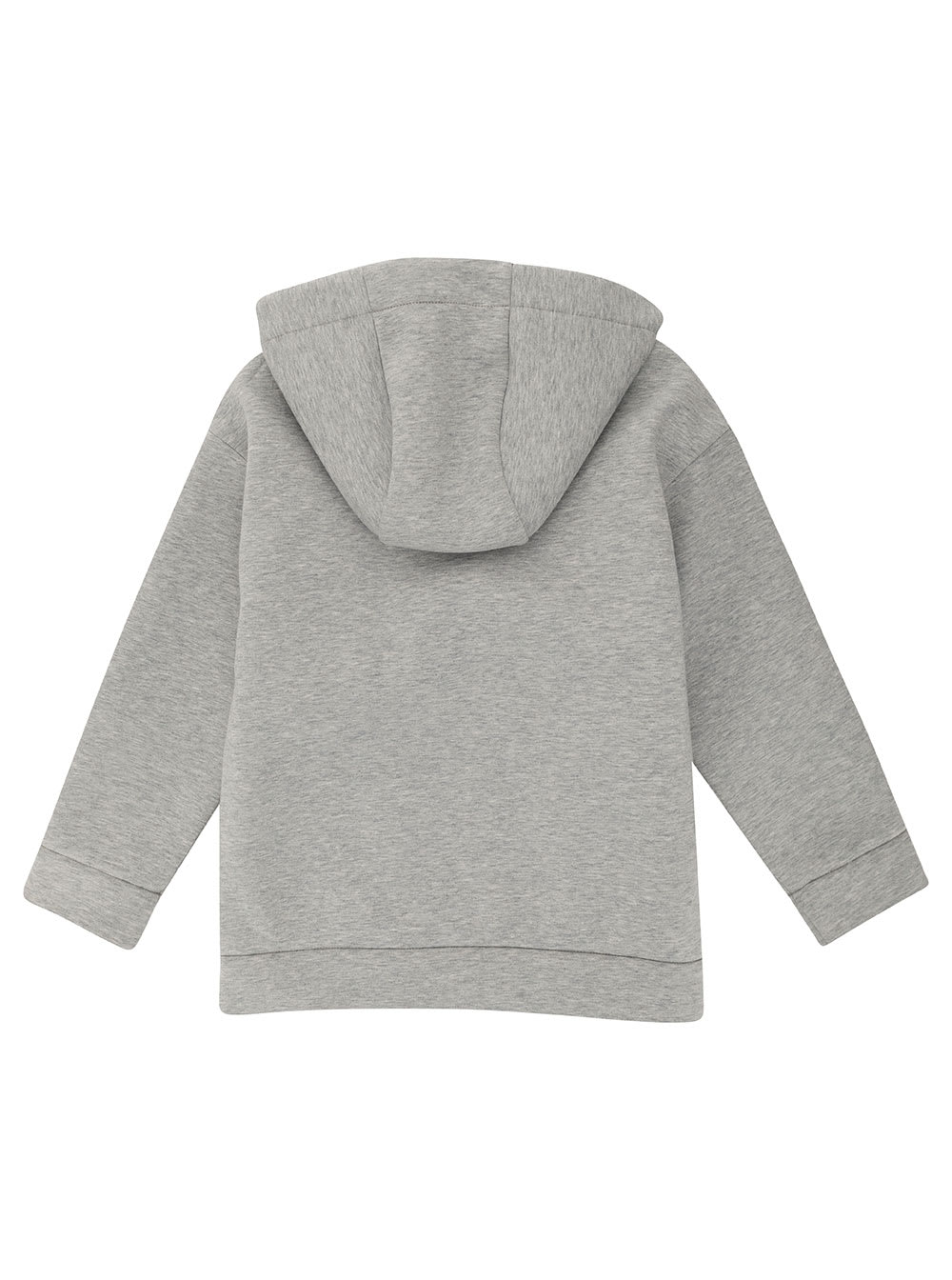 Fendi Grey Hoodie With Logo Detail In Fabric Boy In Grey