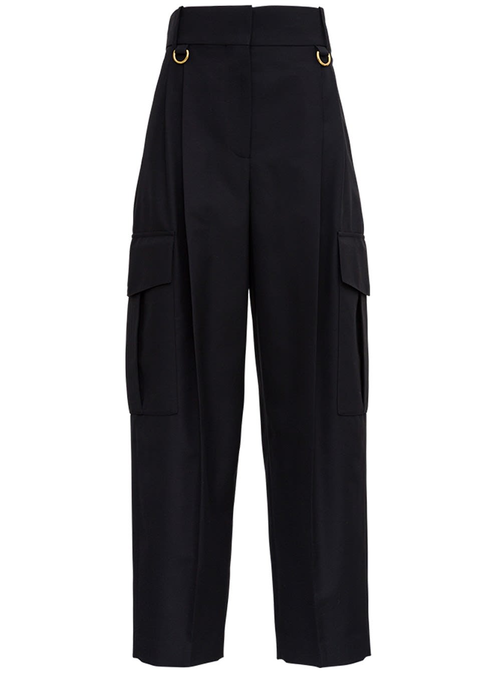 Givenchy Black Cargo Pants In Light Wool