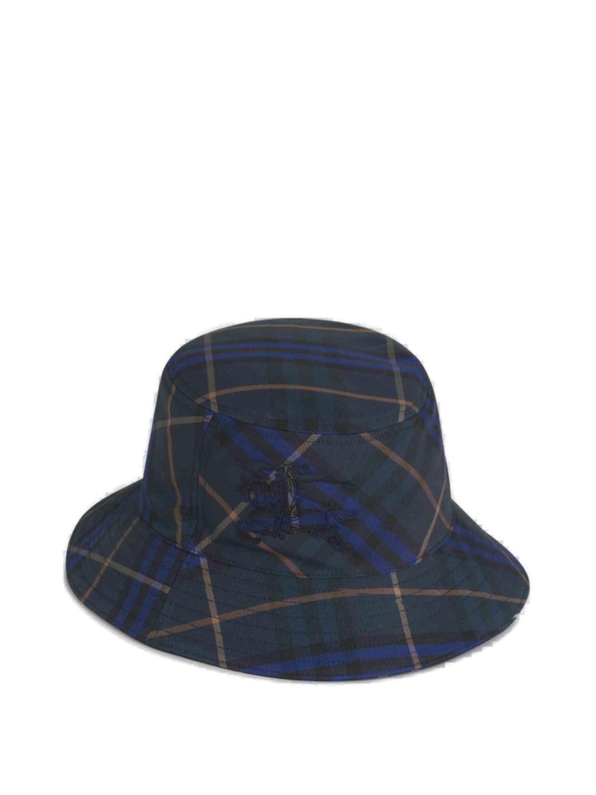 Ekd Motif Checked Bucket Hat