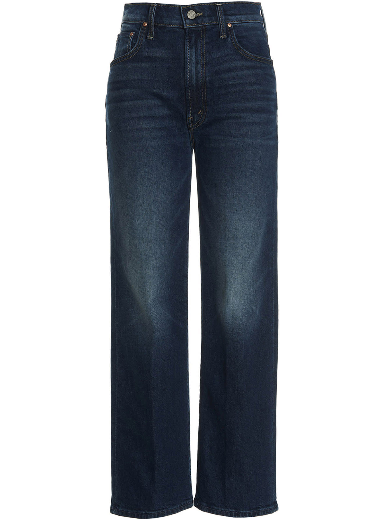 Shop Mother Jeans The Rambler Zip Ankle In Wai Blue