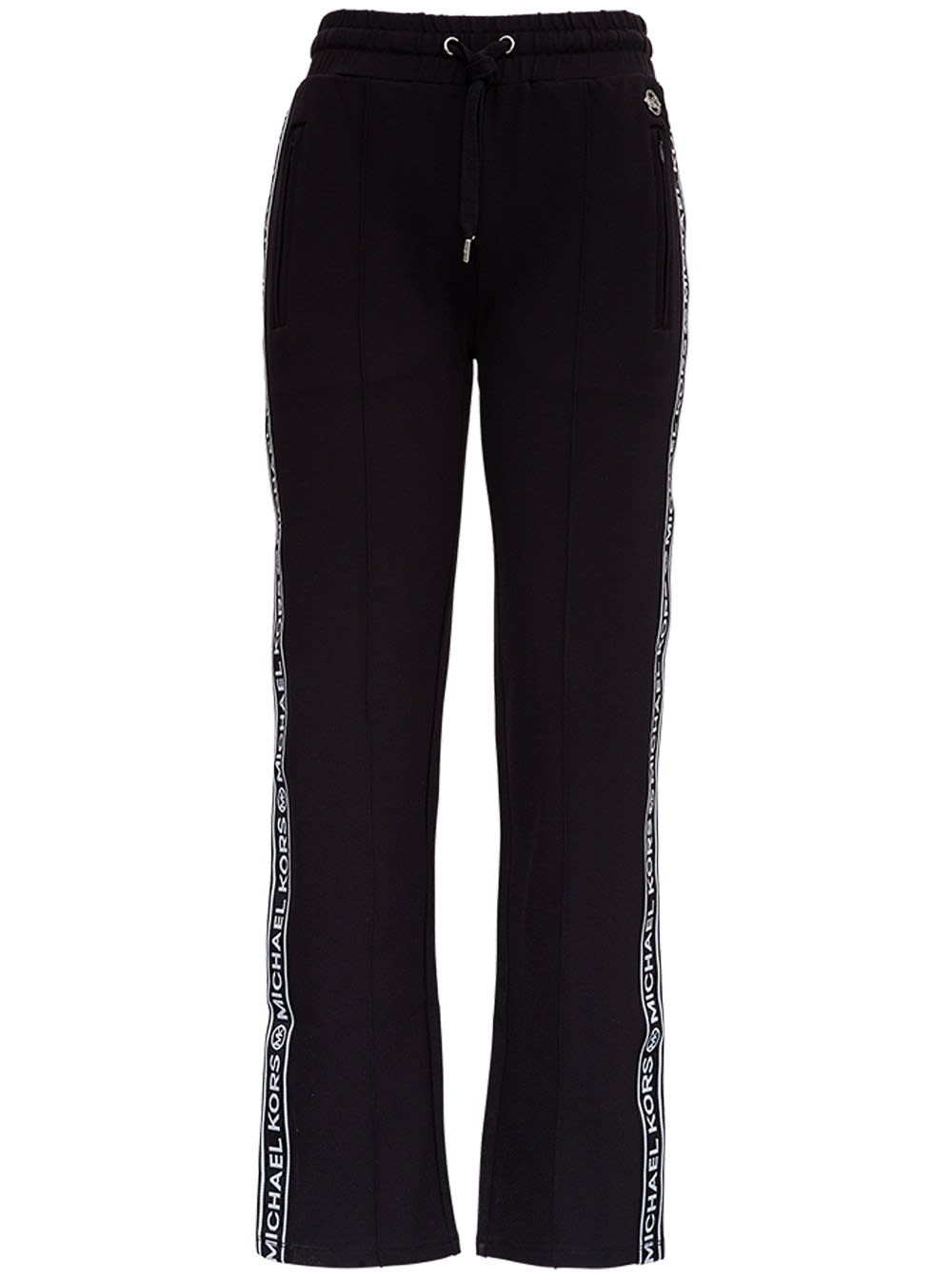 MICHAEL Michael Kors Modal Blend Trousers With Logoed Side Bands