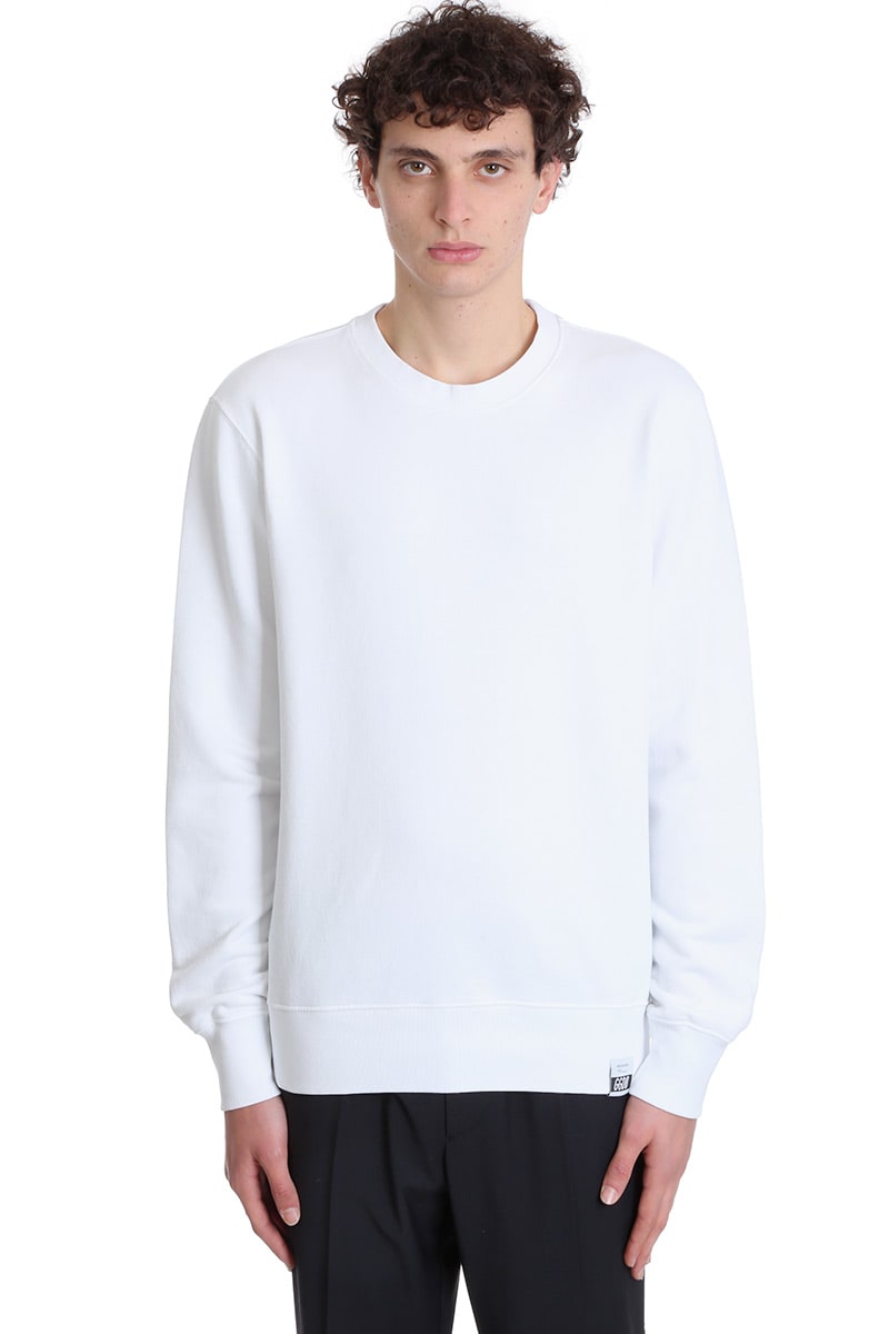 Golden Goose Archibald Sweatshirt In White Cotton