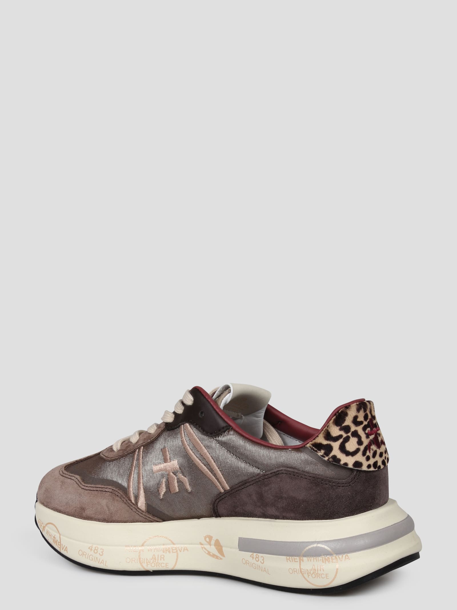 Shop Premiata Casie 7003 Sneakers In Brown