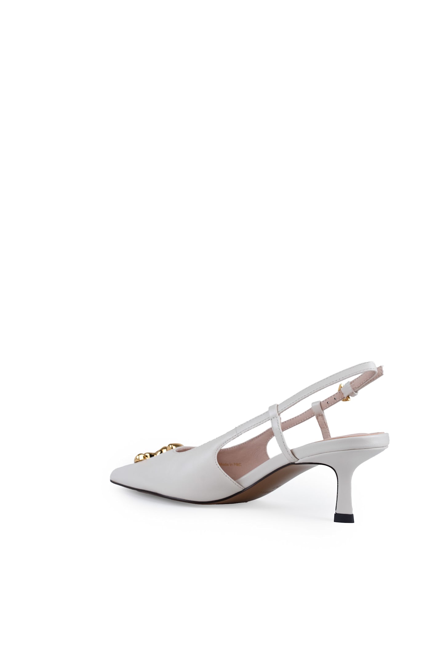 Coccinelle C-me Smooth Slingback Shoes In Leather
