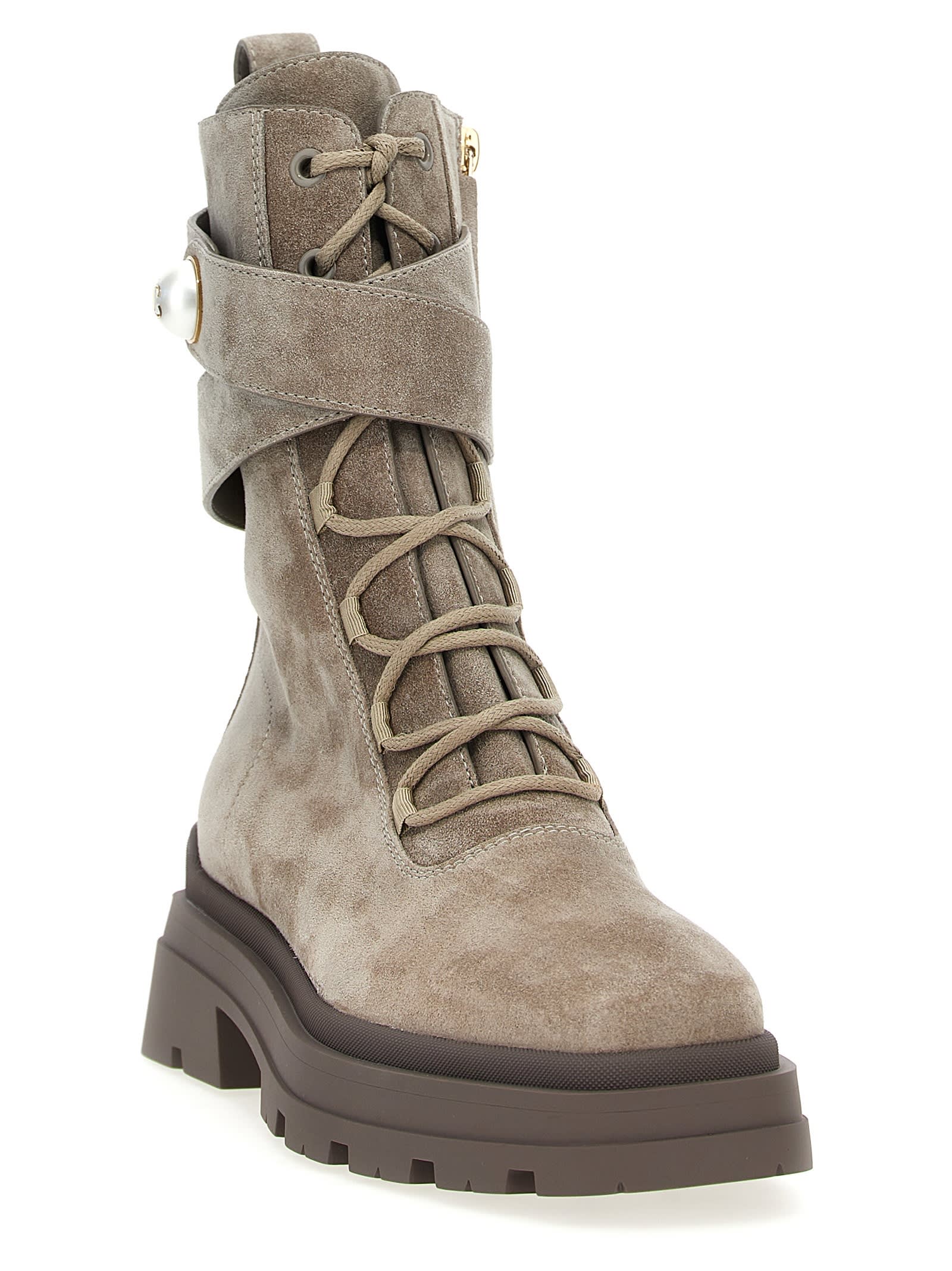 Shop Jimmy Choo Sticaletto Noemi In Gray