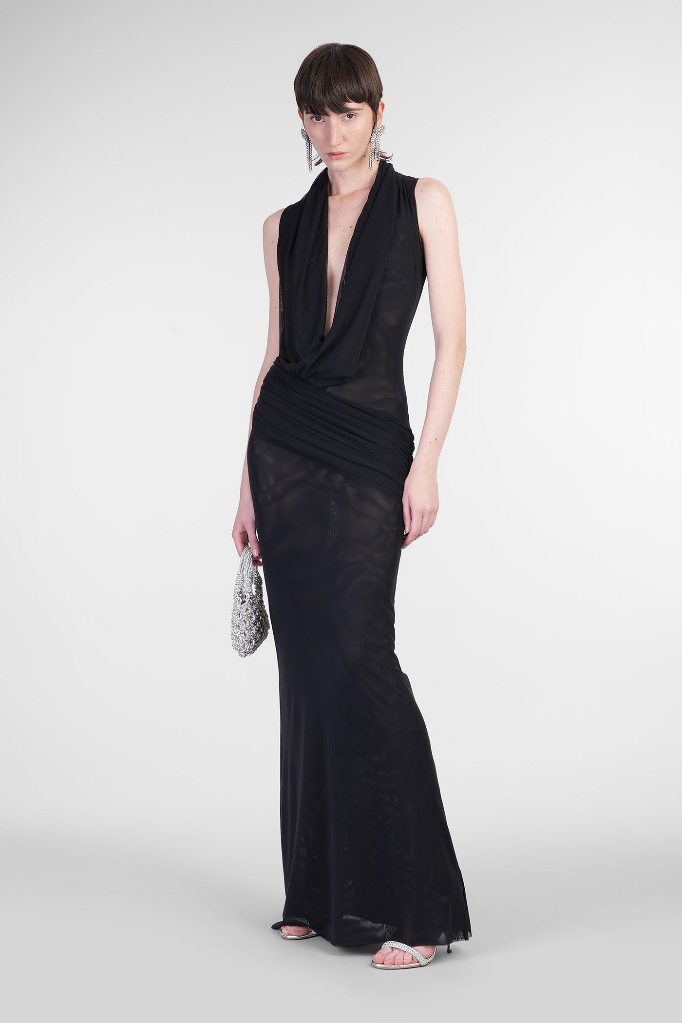 David Koma In Black Polyamide In Black