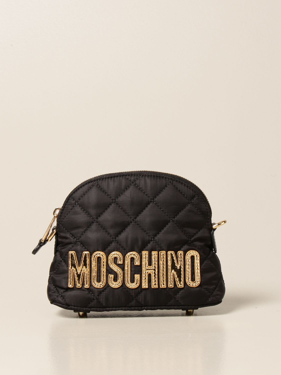 MOSCHINO COUTURE BAG IN QUILTED NYLON,7404 8201 2555