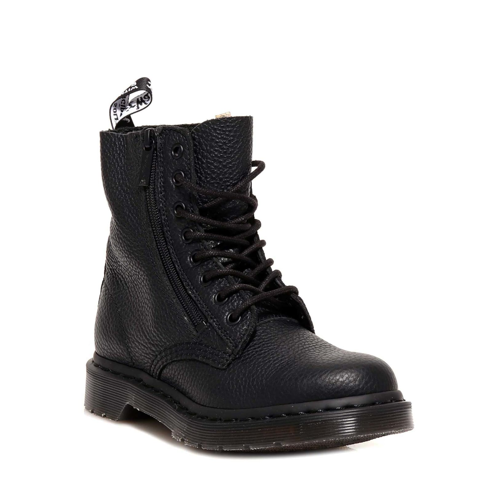 black 1460 pascal zip boots