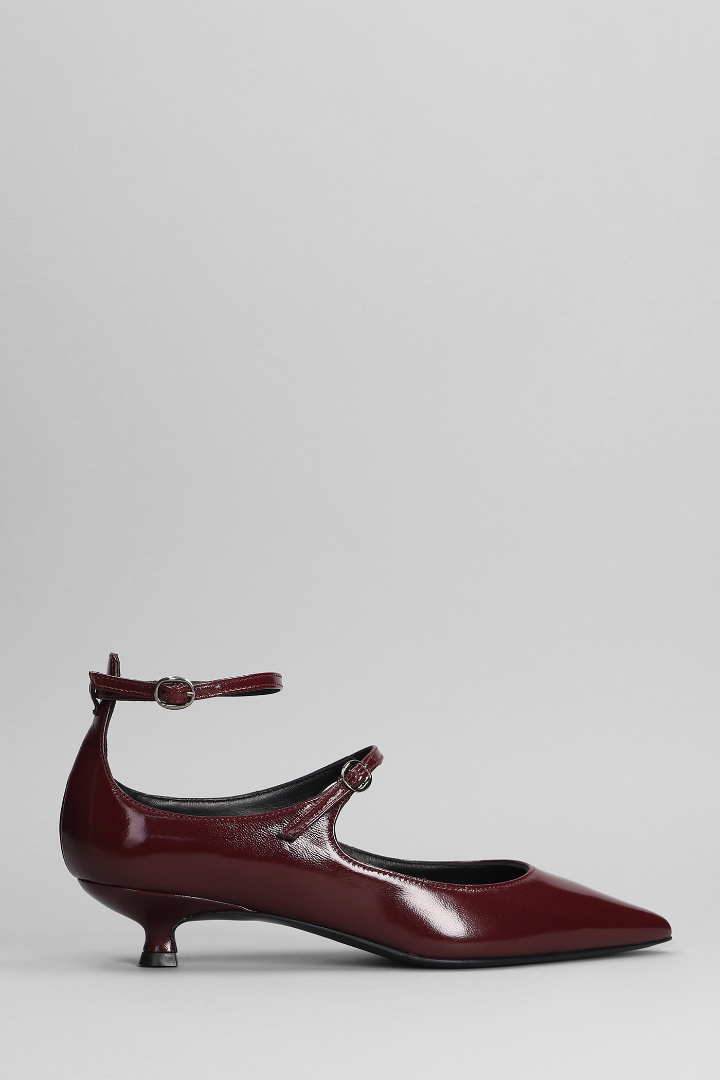 MARC ELLIS PUMPS IN BORDEAUX LEATHER 