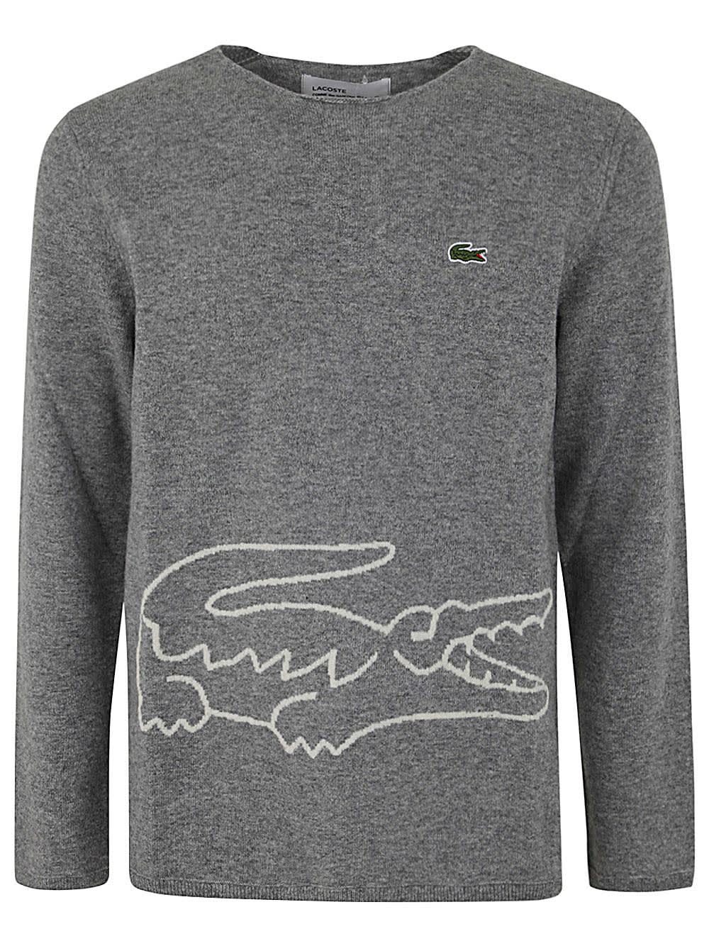 Shop Comme Des Garçons Shirt Mens Sweater Knit In Grey