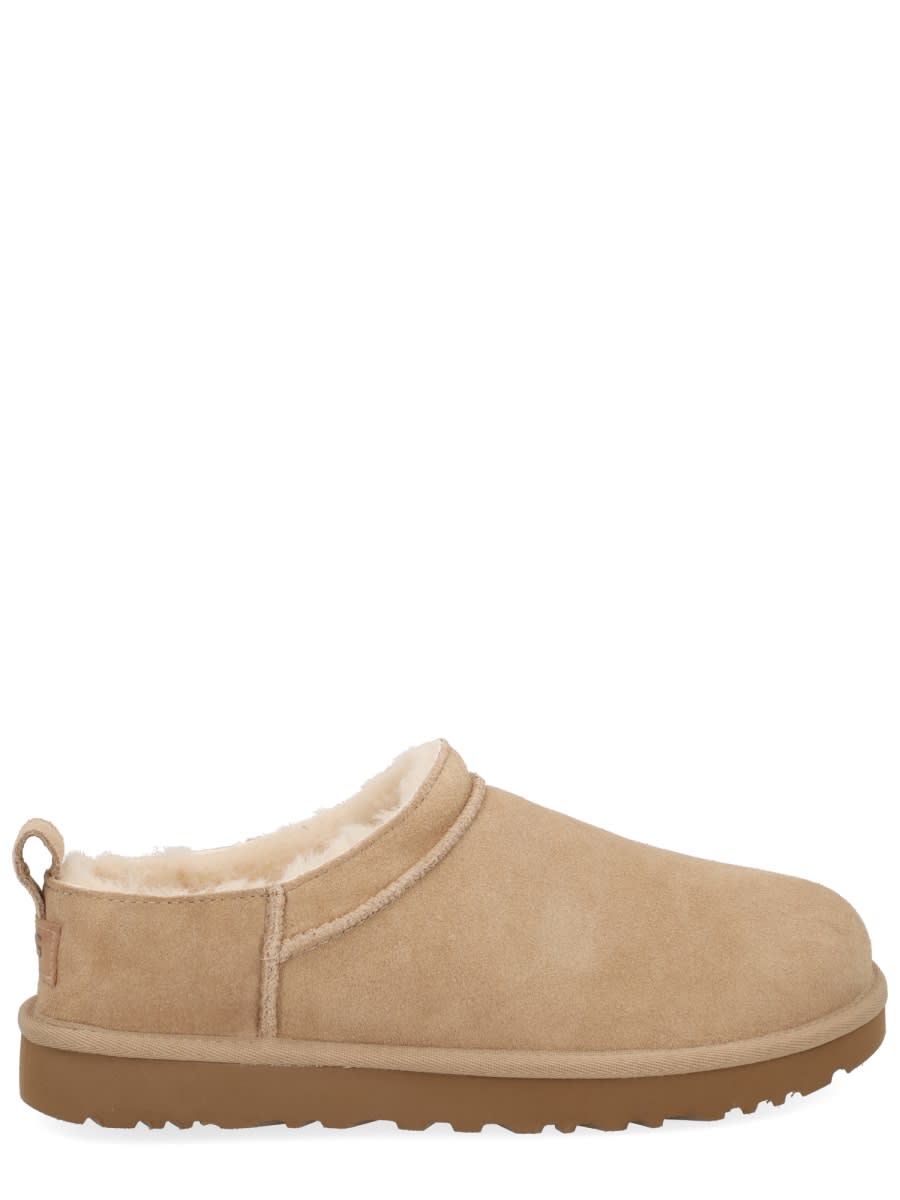 Ugg Mules " Classic Micro" In Nude
