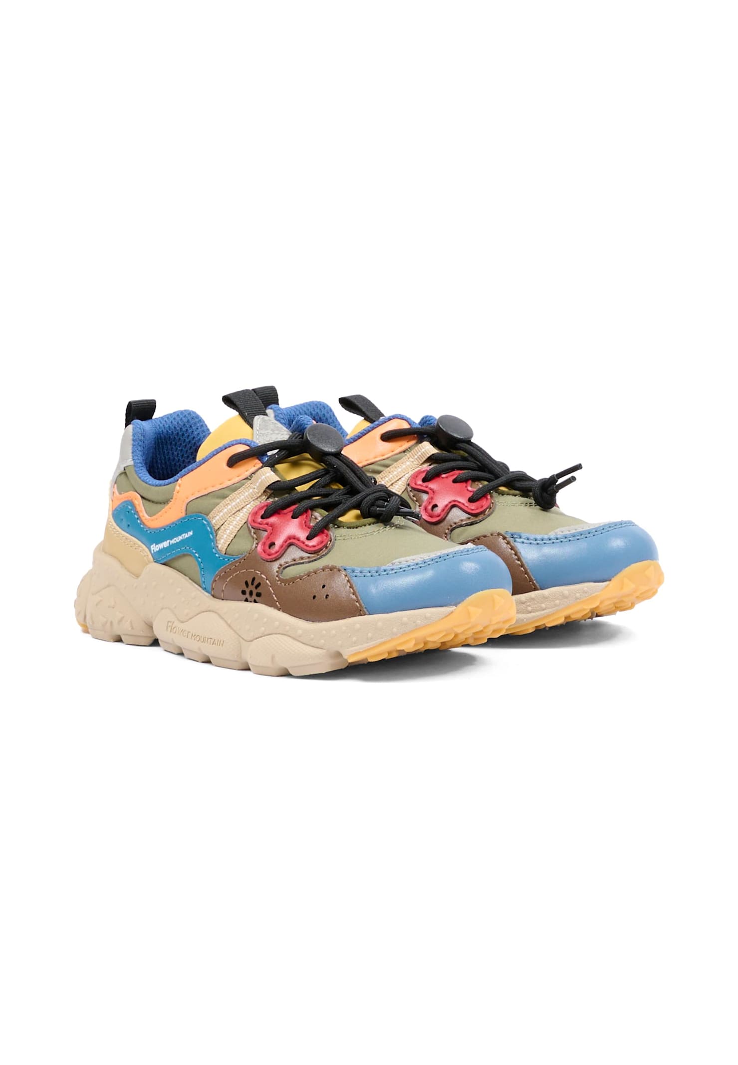 Flower Mountain Multicolor Sneakers For Boy In Multi