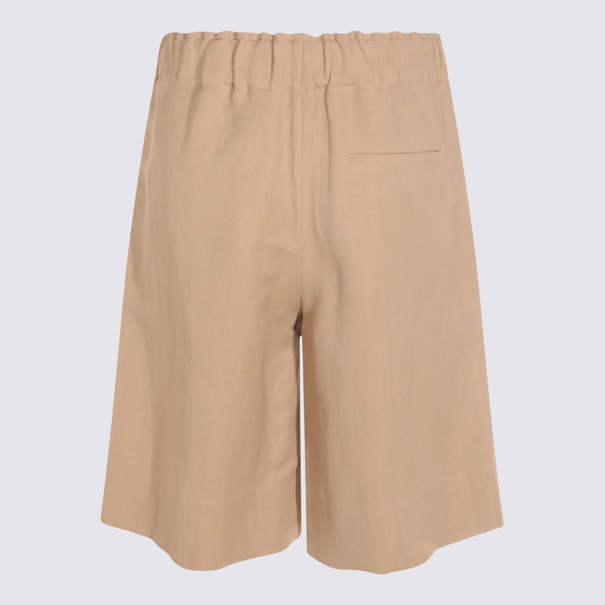 Antonelli Beige Linen Shorts