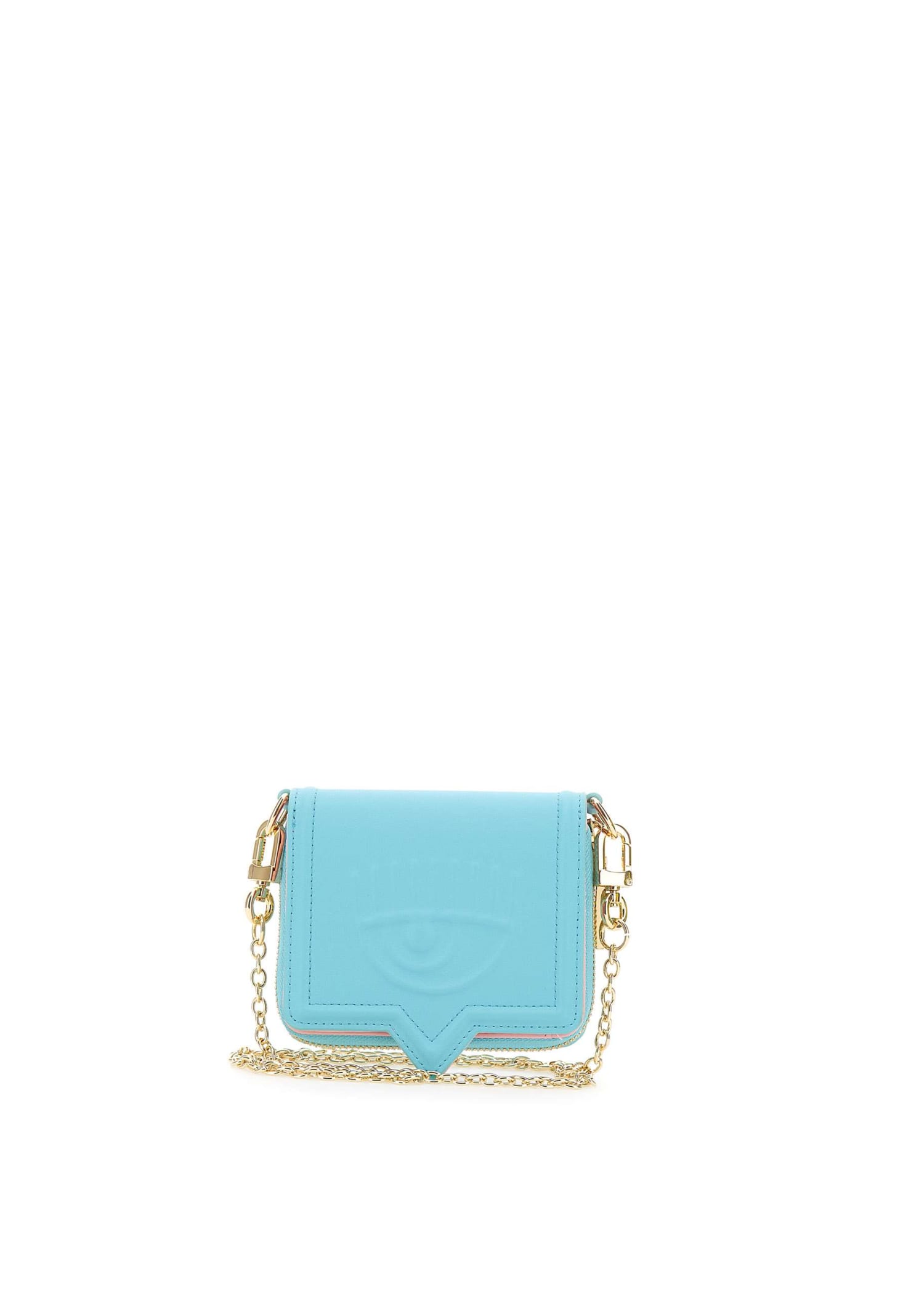 CHIARA FERRAGNI, Sky blue Women's Wallet