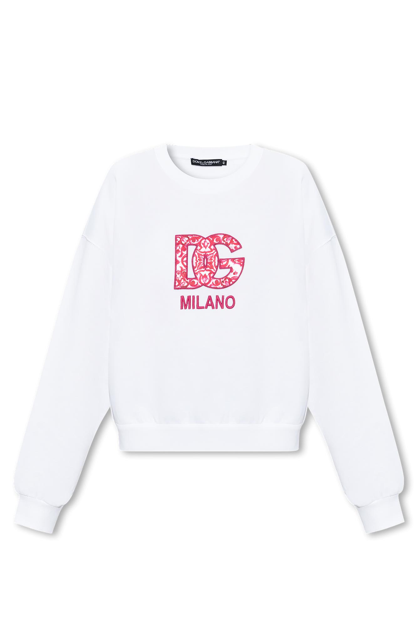 Shop Dolce & Gabbana Oversize Sweatshirt In White