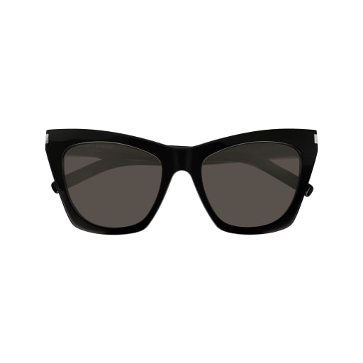 Shop Saint Laurent Sl 214 Kate Eyewear In Black Black Grey