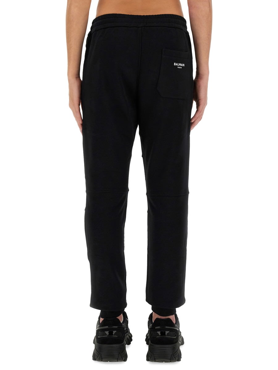 Shop Balmain Jogging Pants In Black
