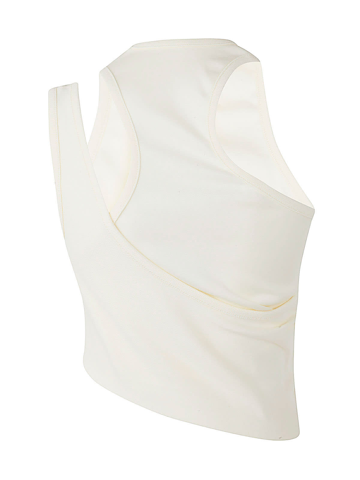 Shop Low Classic Hole Point Top In Cream