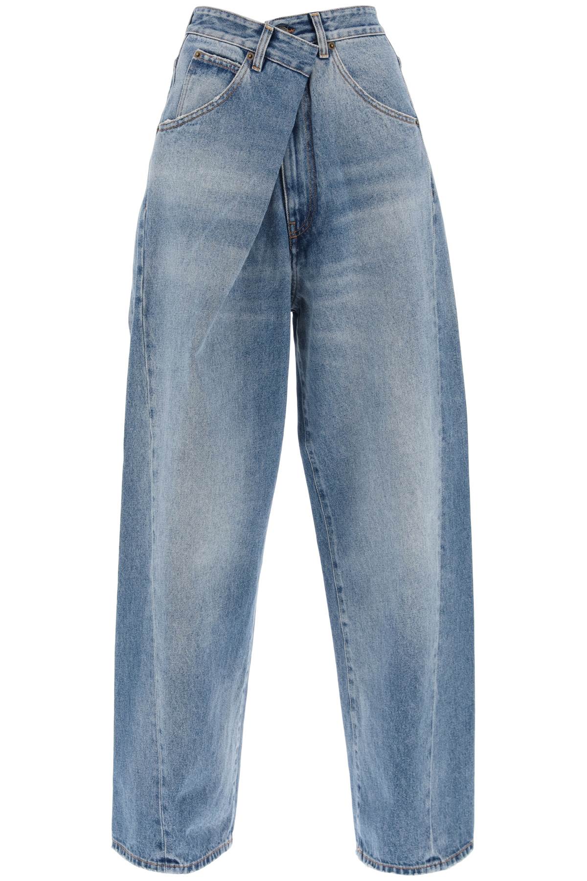 Shop Darkpark Ines Baggy Jeans In Blue