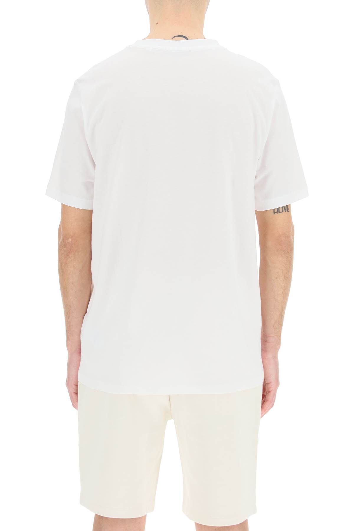 Shop Hugo Boss Dulive T-shirt With Logo Box In White (white)