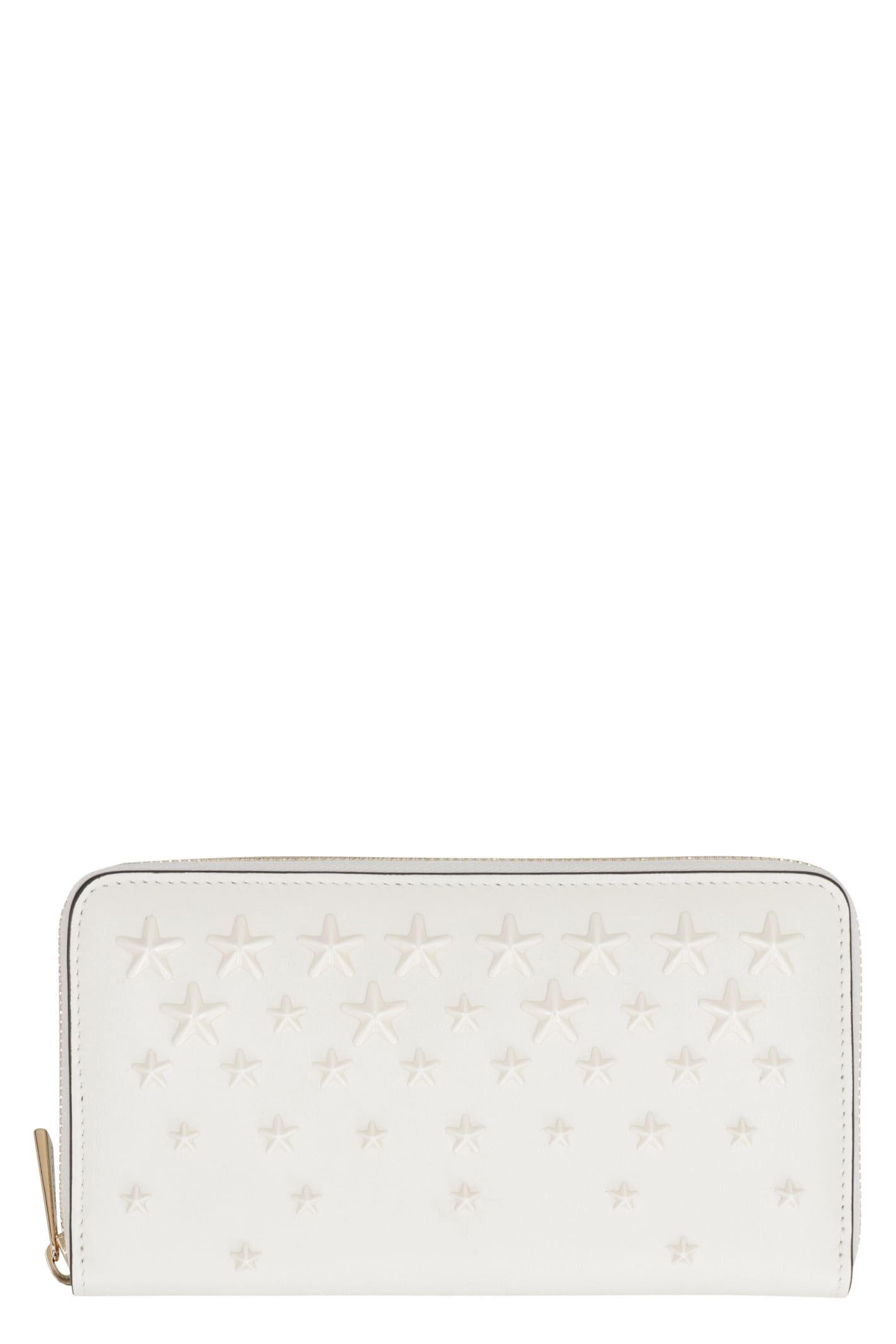 Jimmy Choo Pippa Leather Wallet In White