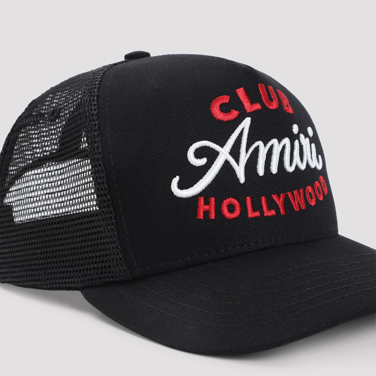 Amiri Black Baseball Cap With Maxi Logo On The Front In Cotton Man In Black