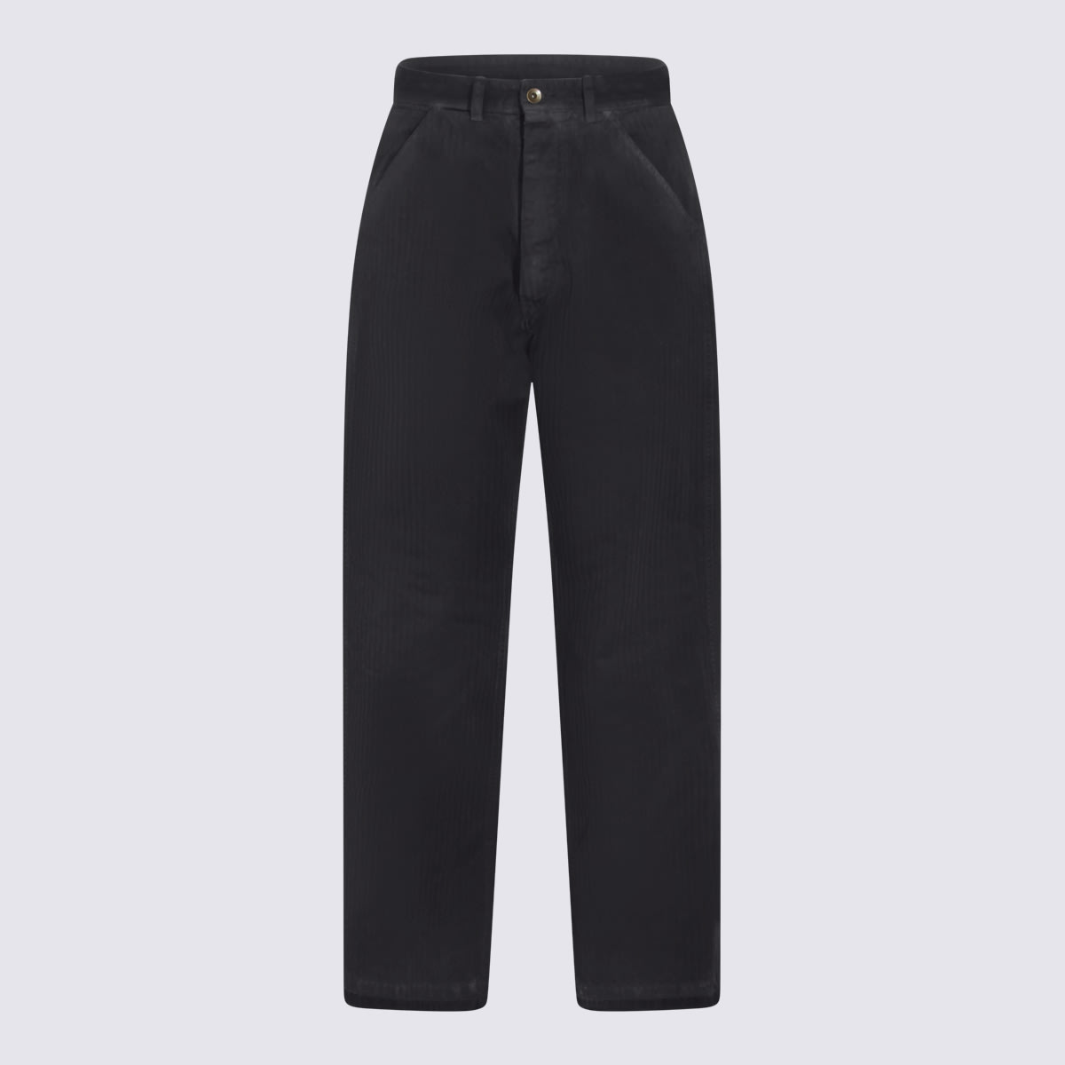 Maison Margiela Relaxed Fit Trousers Featuring Pockets In Black