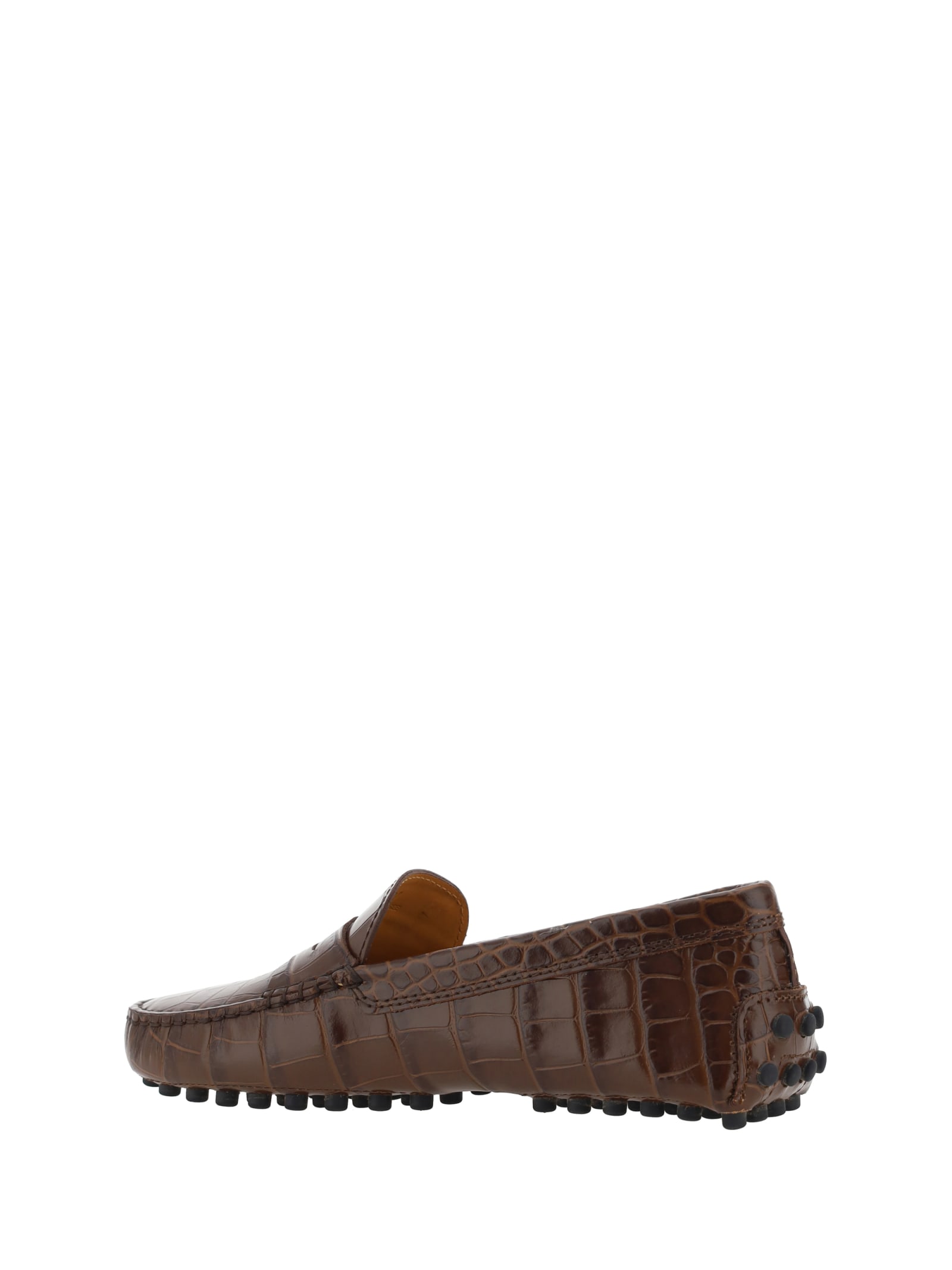 Shop Tod's Loafers In Brown