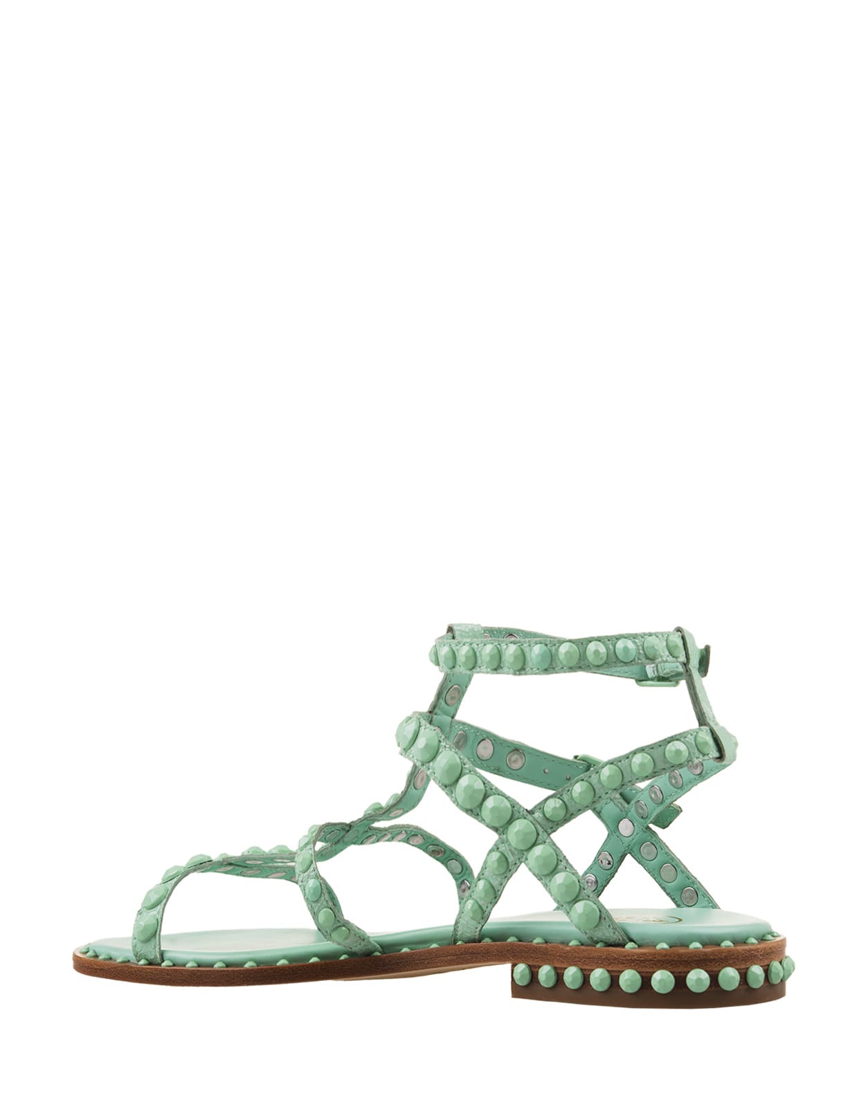 Shop Ash Hype Mint Prescious Bis Sandals In Green
