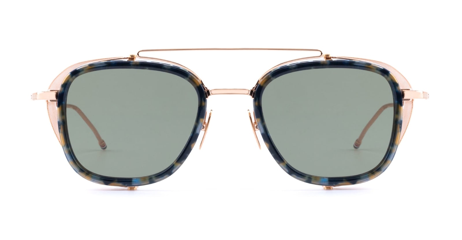 Rectangular / Blue Tortoise Sunglasses